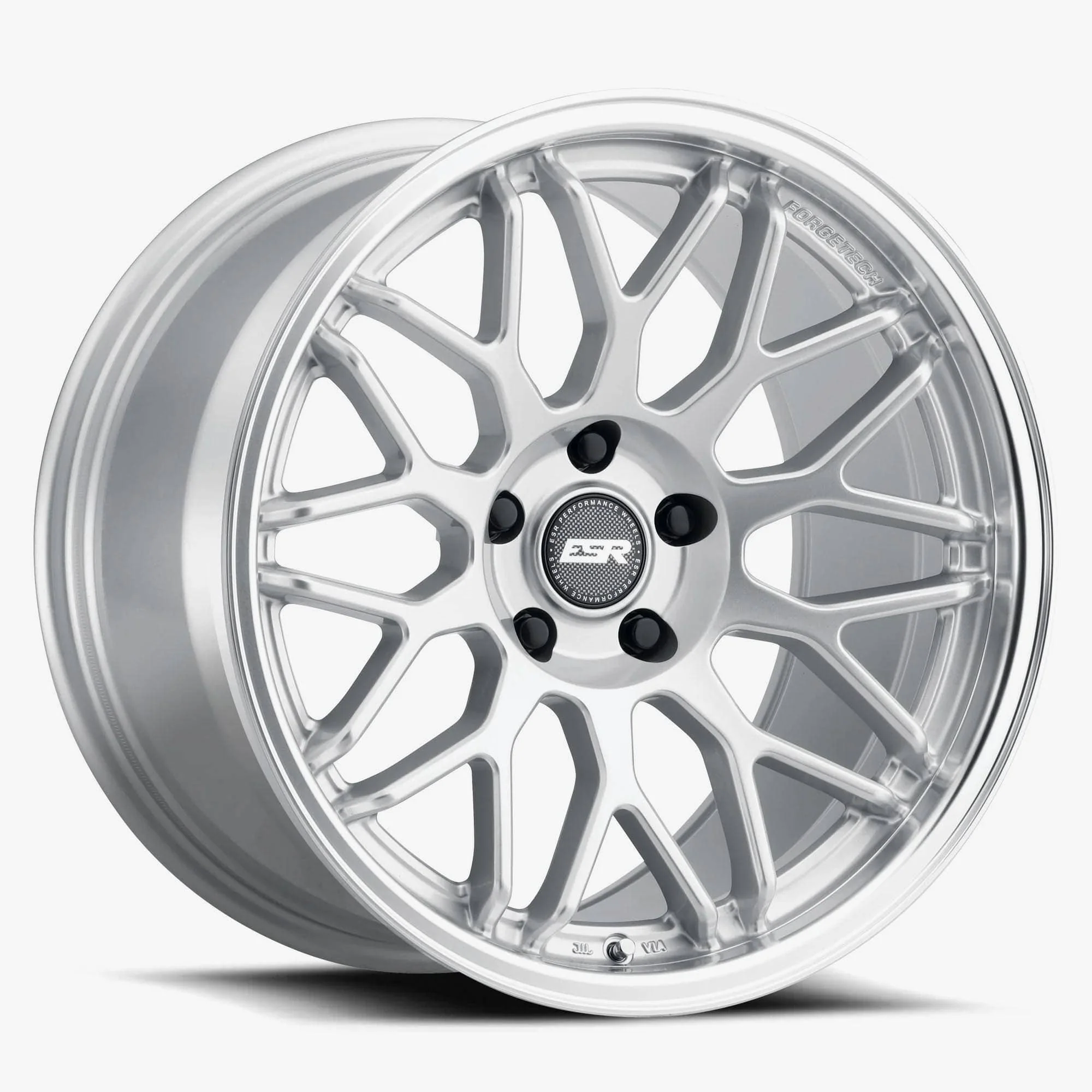 ESR Wheels APX01 18" 5x108 (Custom Drill) Hyper Silver w/ Machined Lip