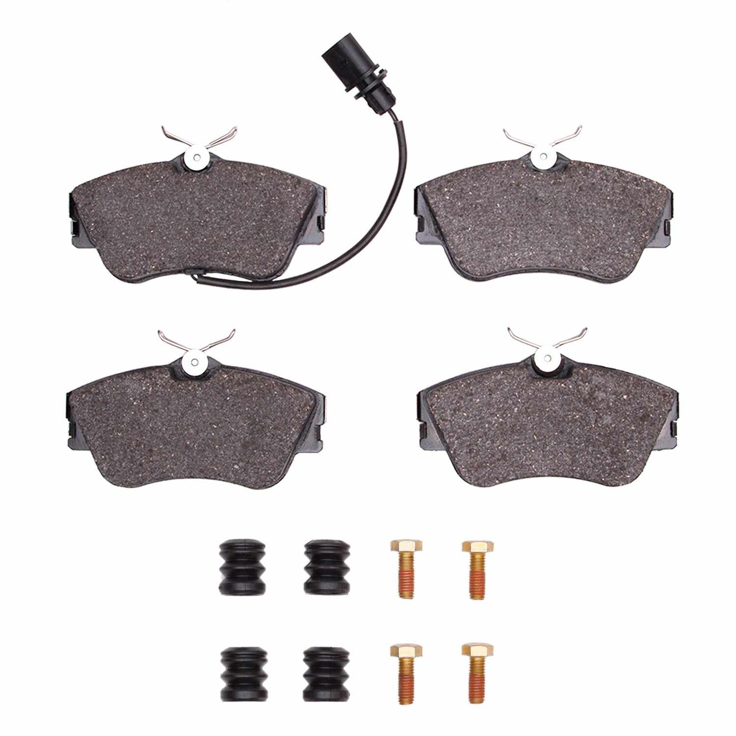 R1 Concepts 00-00 Volkswagen EuroVan Front Ceramic Brake Pads and Hardware Kit