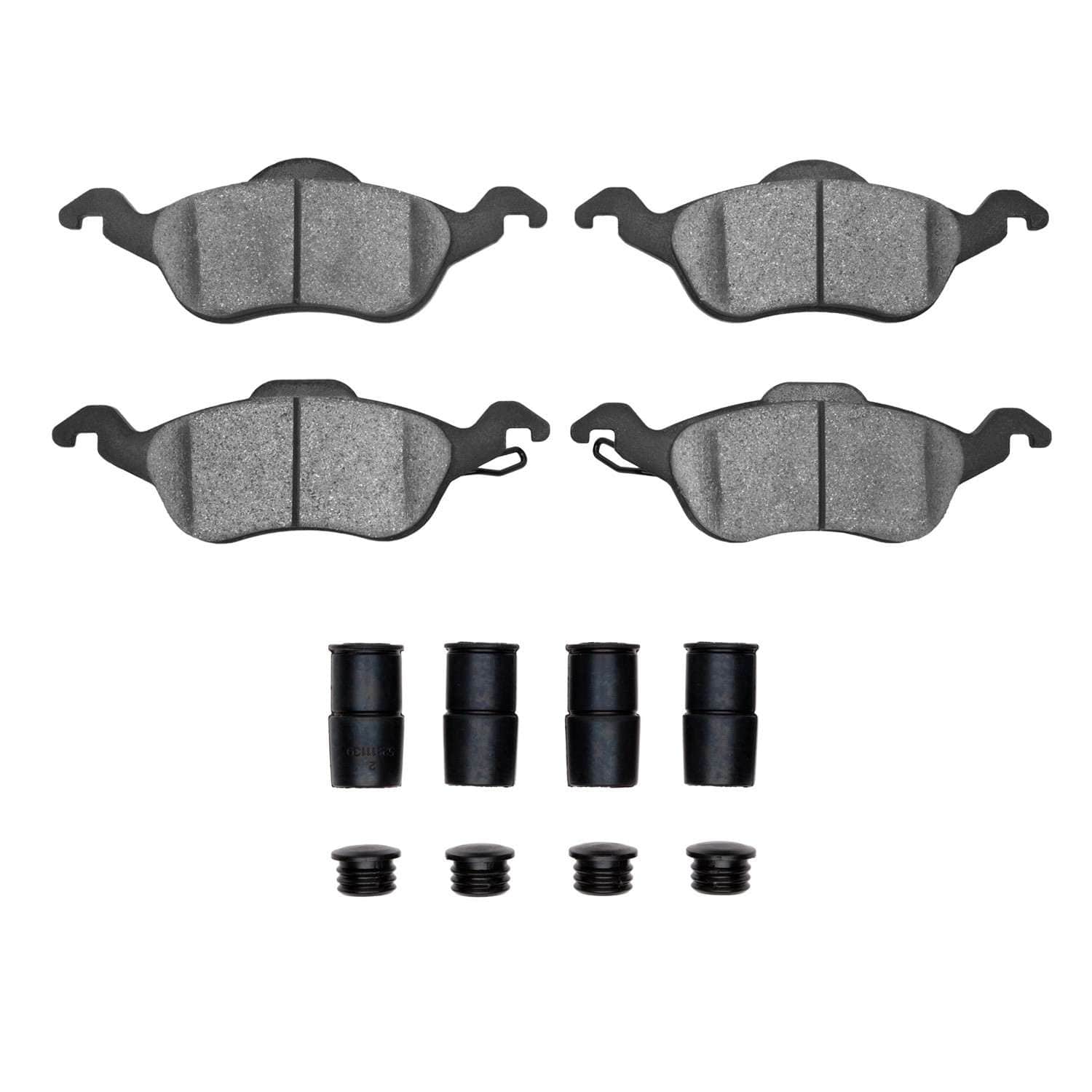 R1 Concepts 00-04 Ford Focus Front Semi Met Pads & Hardware Kit