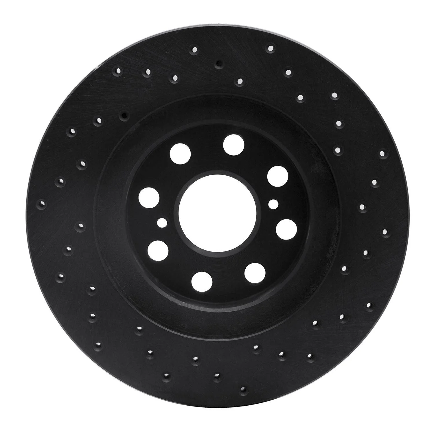 R1 Concepts 00-05 Toyota MR2 Spyder Rear Left Drilled Black Brake Rotor - Image 2