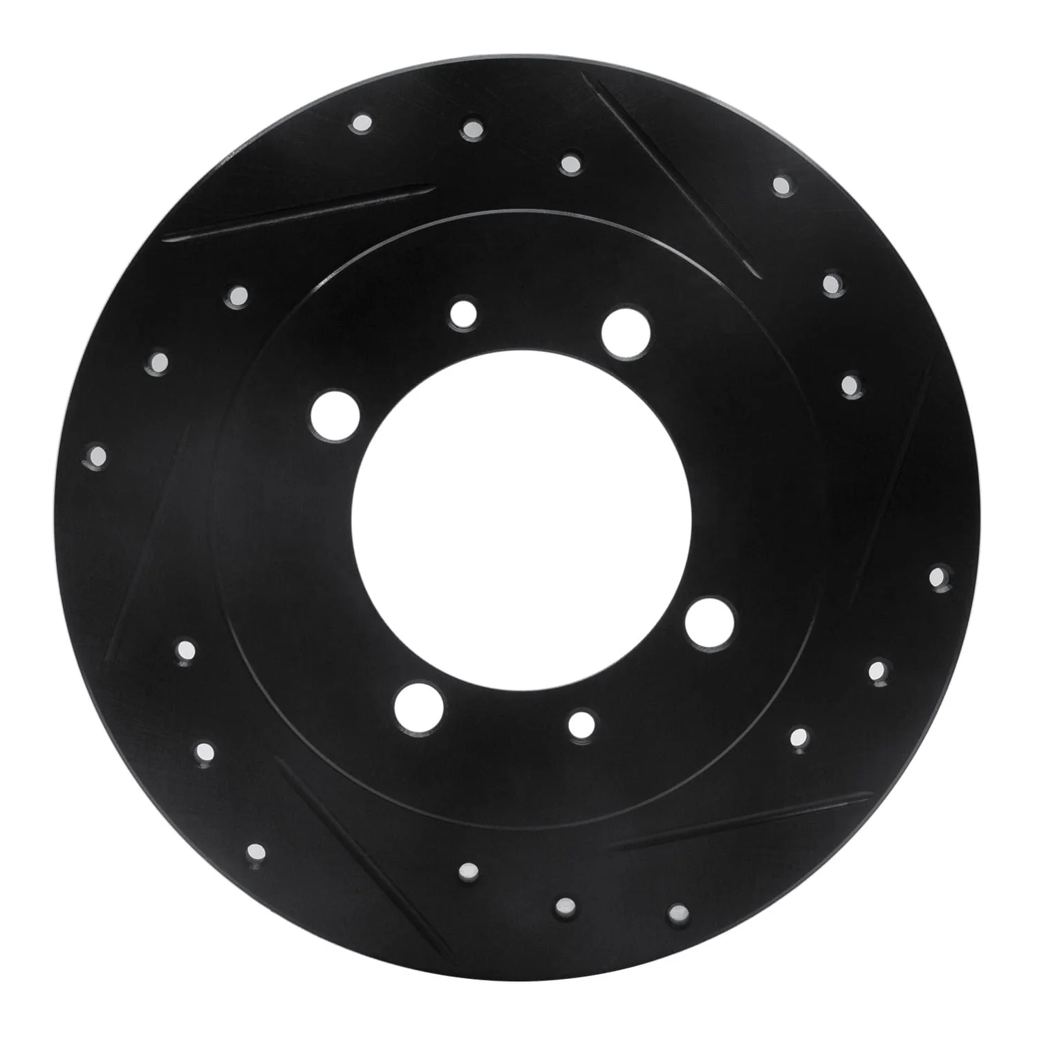 R1 Concepts 00-07 Mitsubishi SPace STAR (Mexico) Rear Right Drilled & Slotted Black Brake Rotor