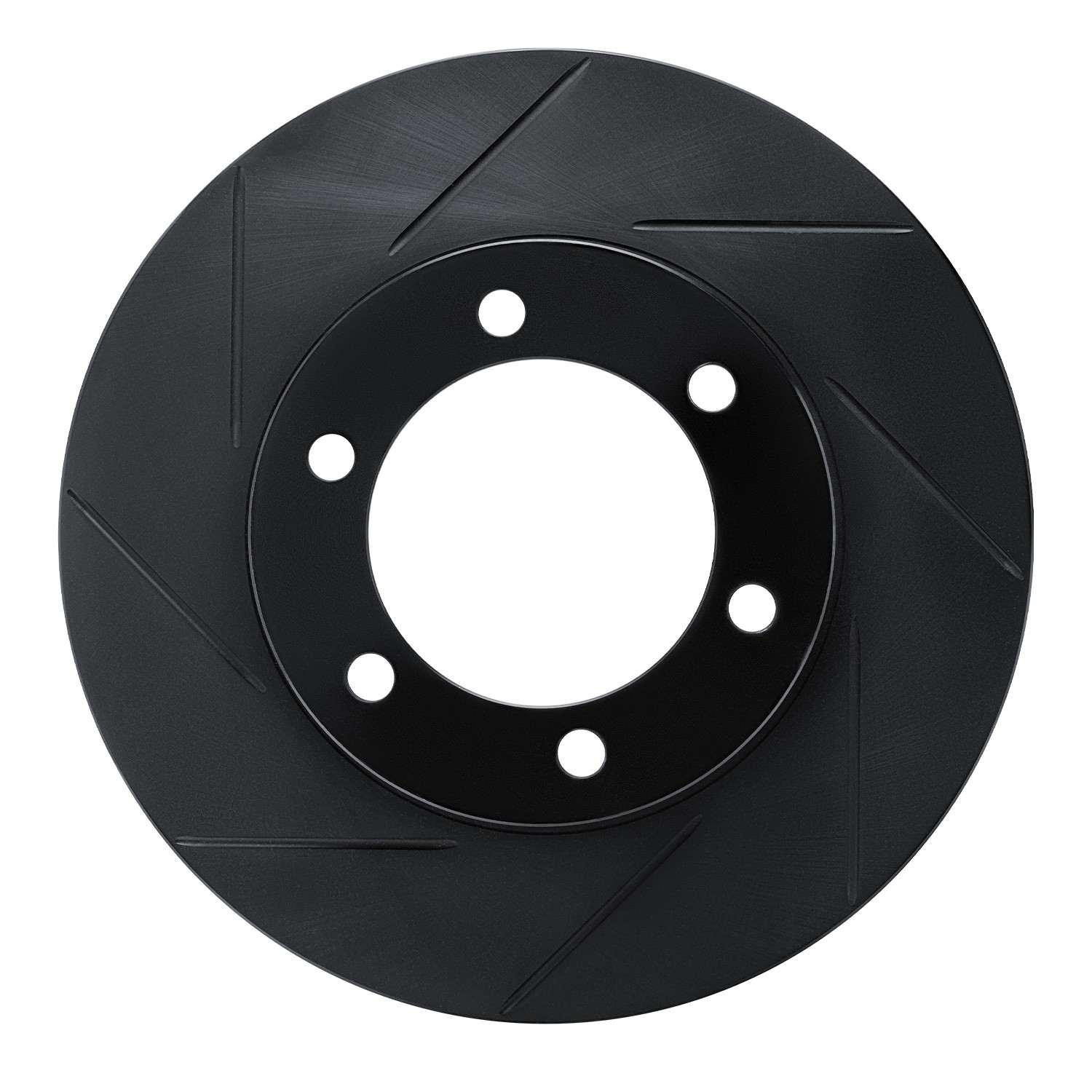 R1 Concepts 00-07 Toyota Sequoia Front Left Slotted Black Brake Rotor
