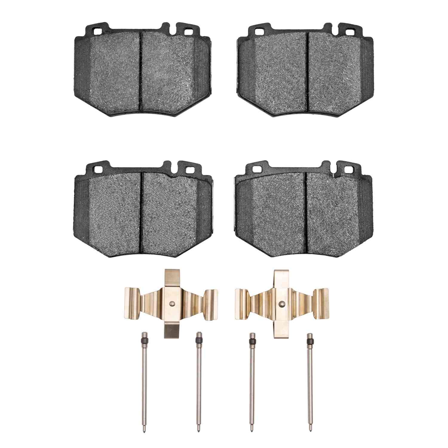R1 Concepts 01-03 Mercedes-Benz S600 Front Semi Met Pads & Hardware Kit