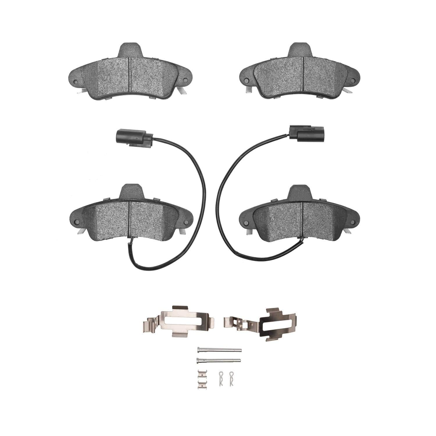 R1 Concepts 01-04 Mercury Cougar Rear Ceramic Brake Pads and Hardware Kit