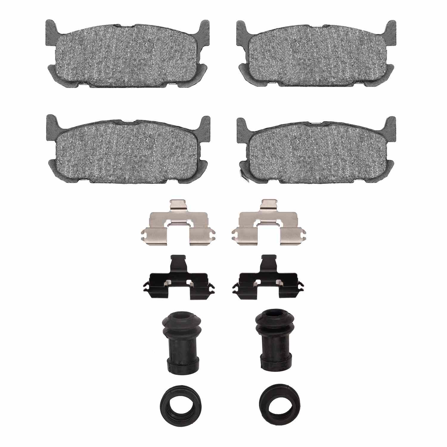 R1 Concepts 01-05 Mazda Miata Rear Semi Met Brake Pads and Hardware Kit (NLA)