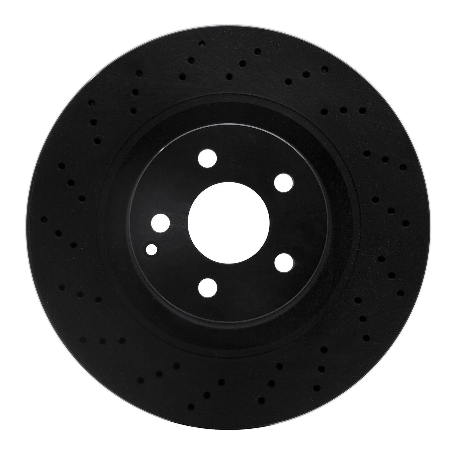 R1 Concepts 01-06 Mercedes-Benz CL55 AMG Front Drilled Black Brake Rotor