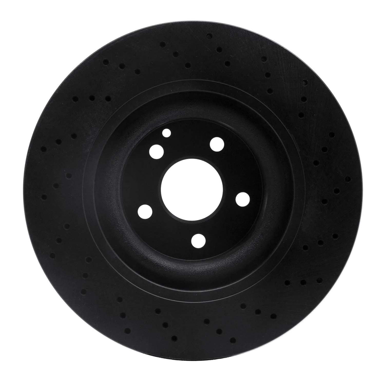 R1 Concepts 01-06 Mercedes-Benz CL55 AMG Front Drilled Black Brake Rotor - Image 2