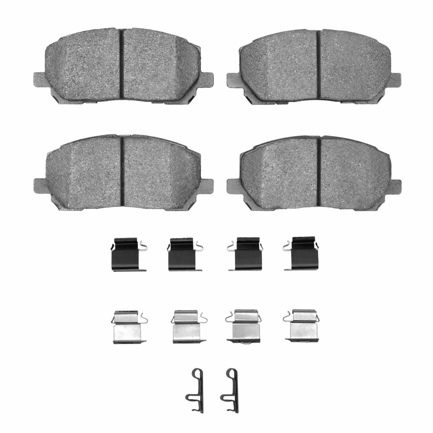R1 Concepts 01-07 Toyota Highlander Hybrid Front Semi Met Brake Pads and Hardware Kit