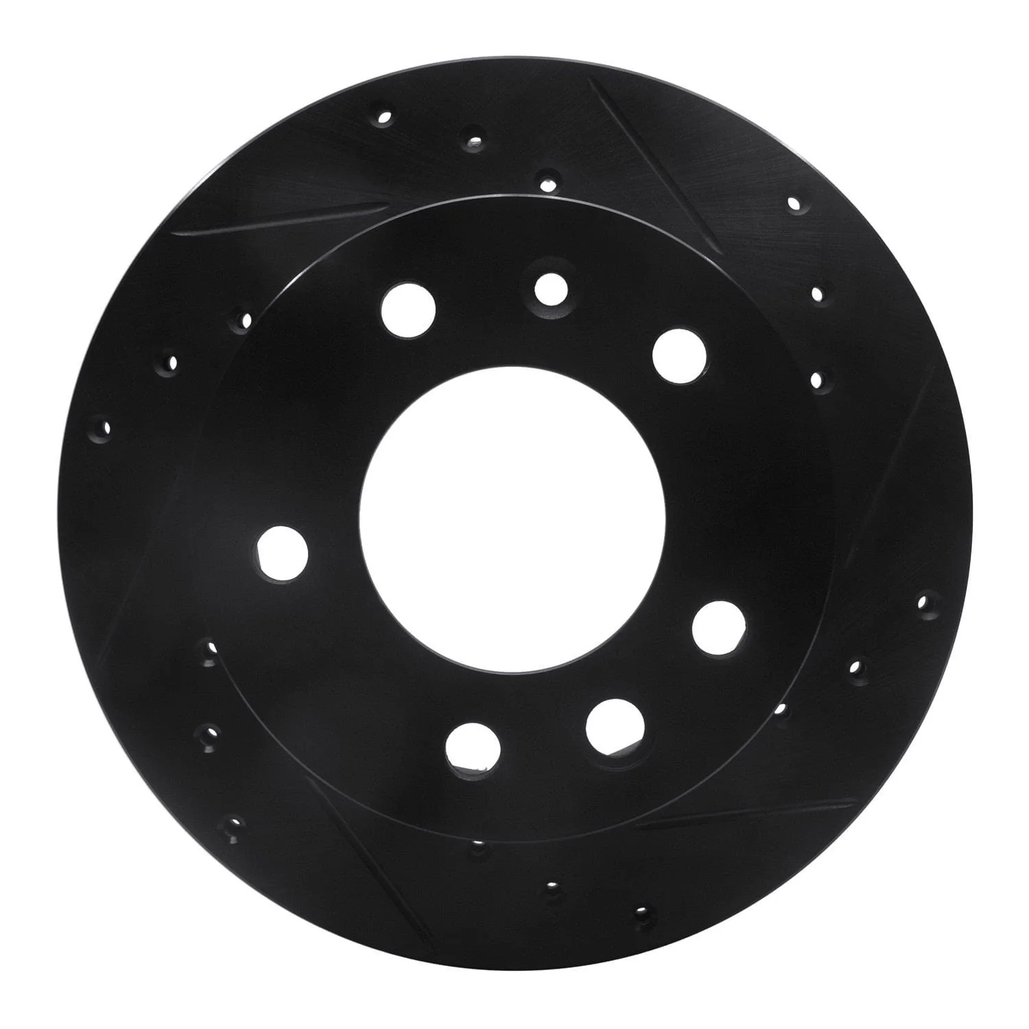 R1 Concepts 02-06 Dodge Sprinter 2500 Front Right Drilled & Slotted Black Brake Rotor