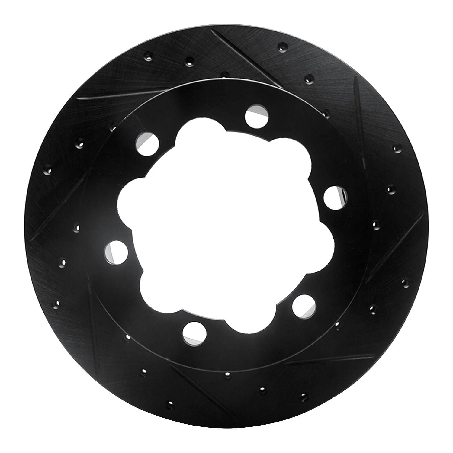 R1 Concepts 02-06 Dodge Sprinter 3500 Rear Right Drilled & Slotted Black Brake Rotor