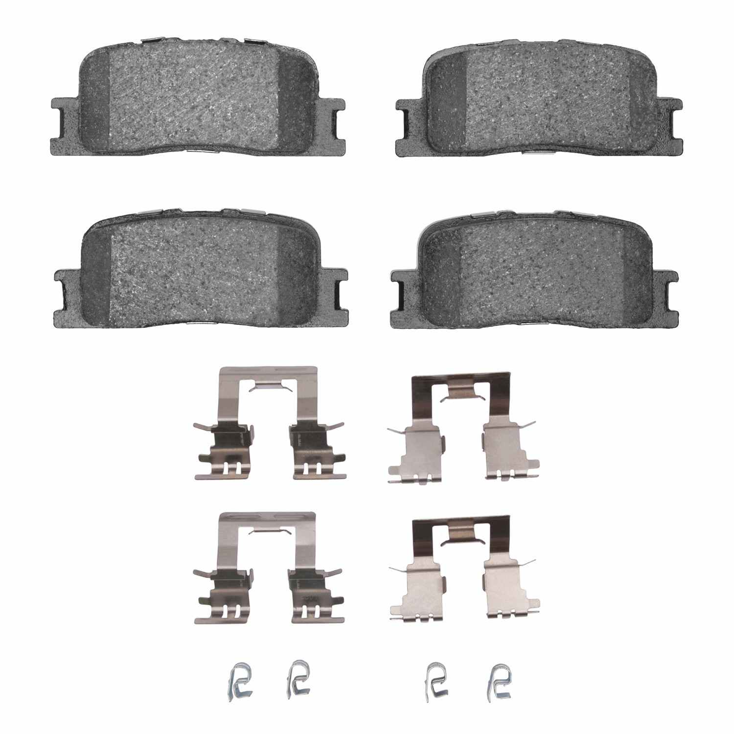 R1 Concepts 02-06 Toyota Camry Hybrid Rear Semi Met Brake Pads and Hardware Kit
