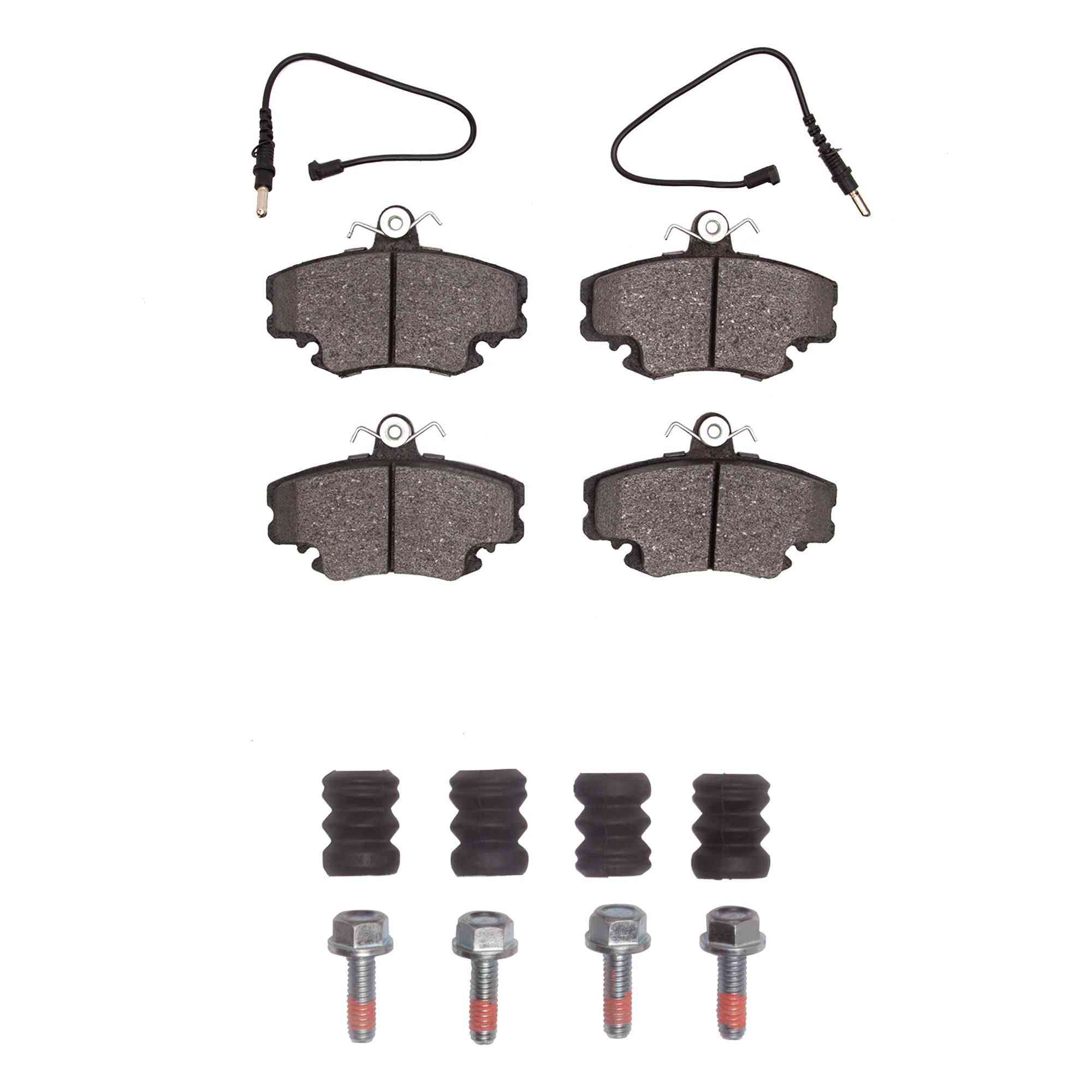 R1 Concepts 02-10 Nissan Platina(Mexico) Front Semi Met Pads & Hardware Kit