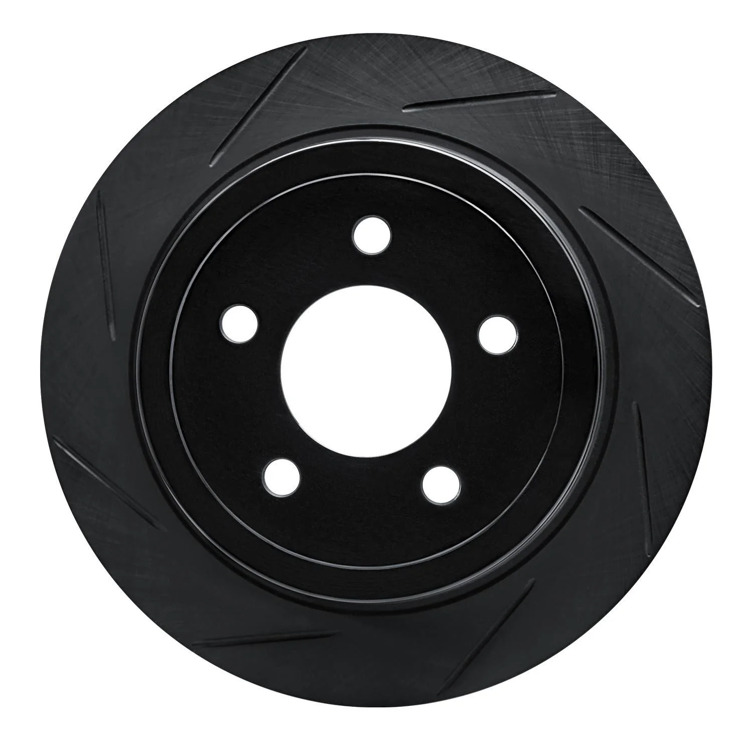 R1 Concepts 03-05 Ford Explorer Sport Rear Left Slotted Black Brake Rotor