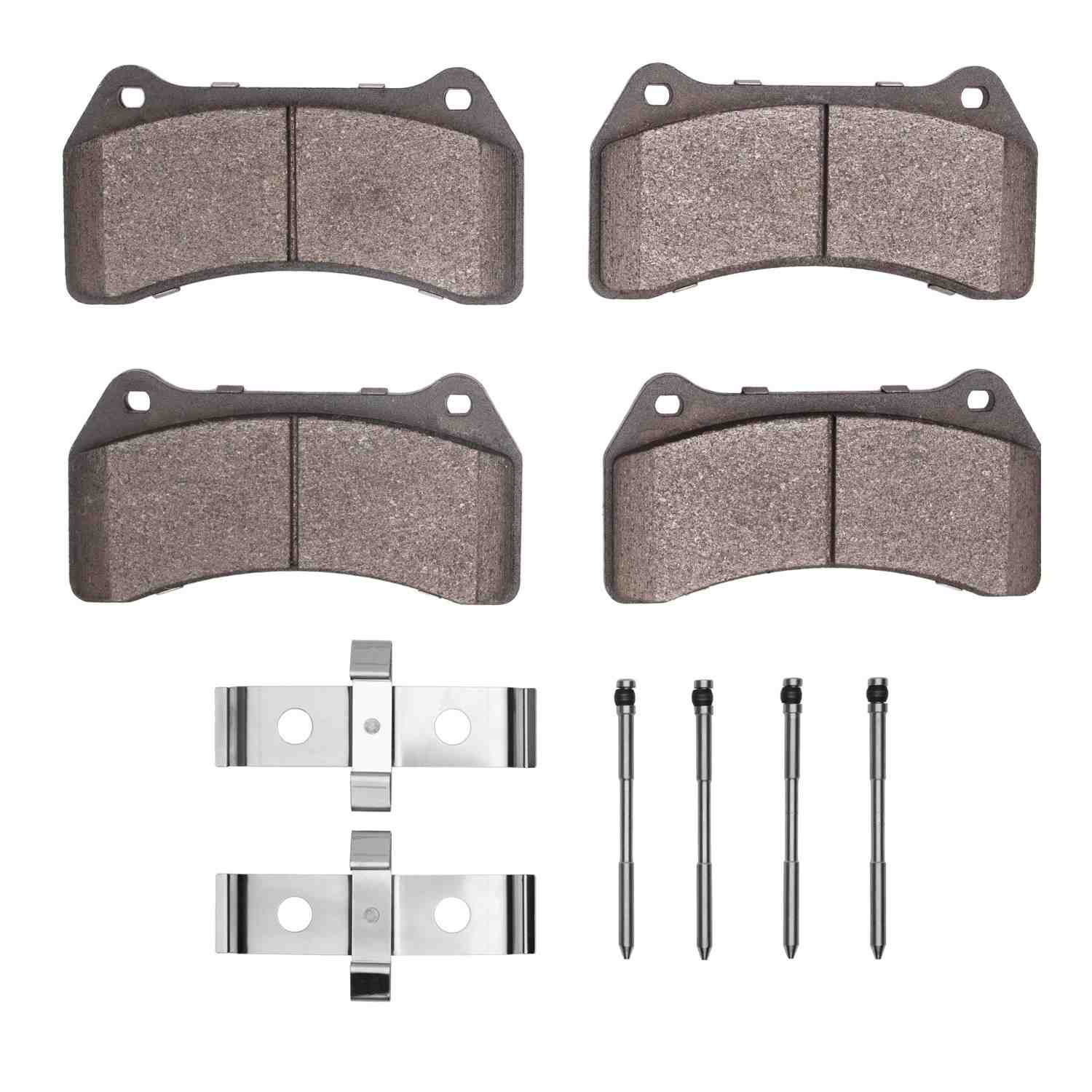 R1 Concepts 03-05 Jaguar Xjr Front Semi Met Brake Pads and Hardware Kit