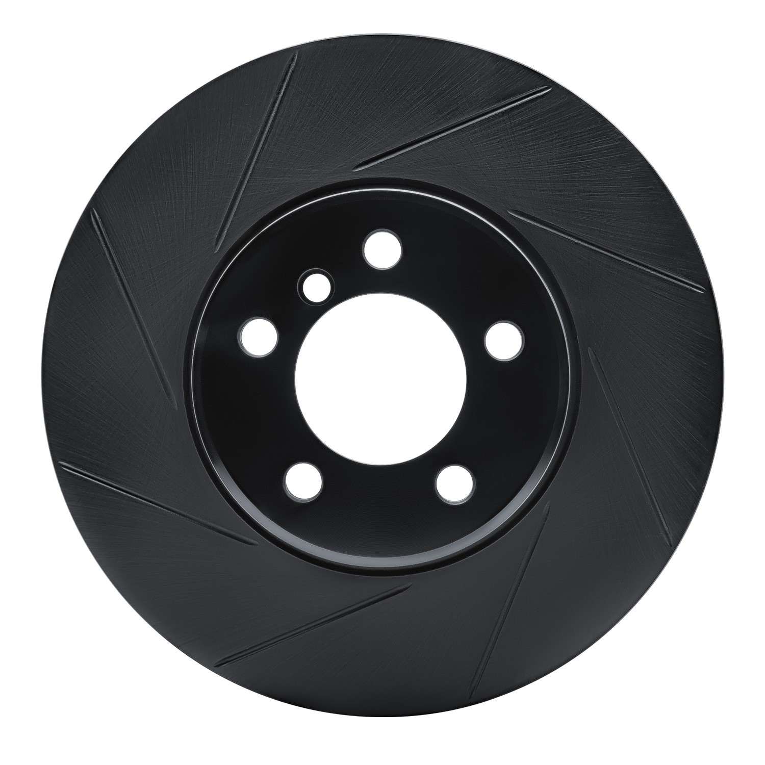 R1 Concepts 03-05 Land Rover Range Rover Front Left Slotted Black Brake Rotor