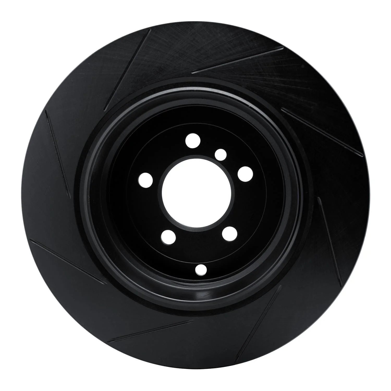 R1 Concepts 03-05 Land Rover Range Rover Rear Right Slotted Black Brake Rotor - Image 2