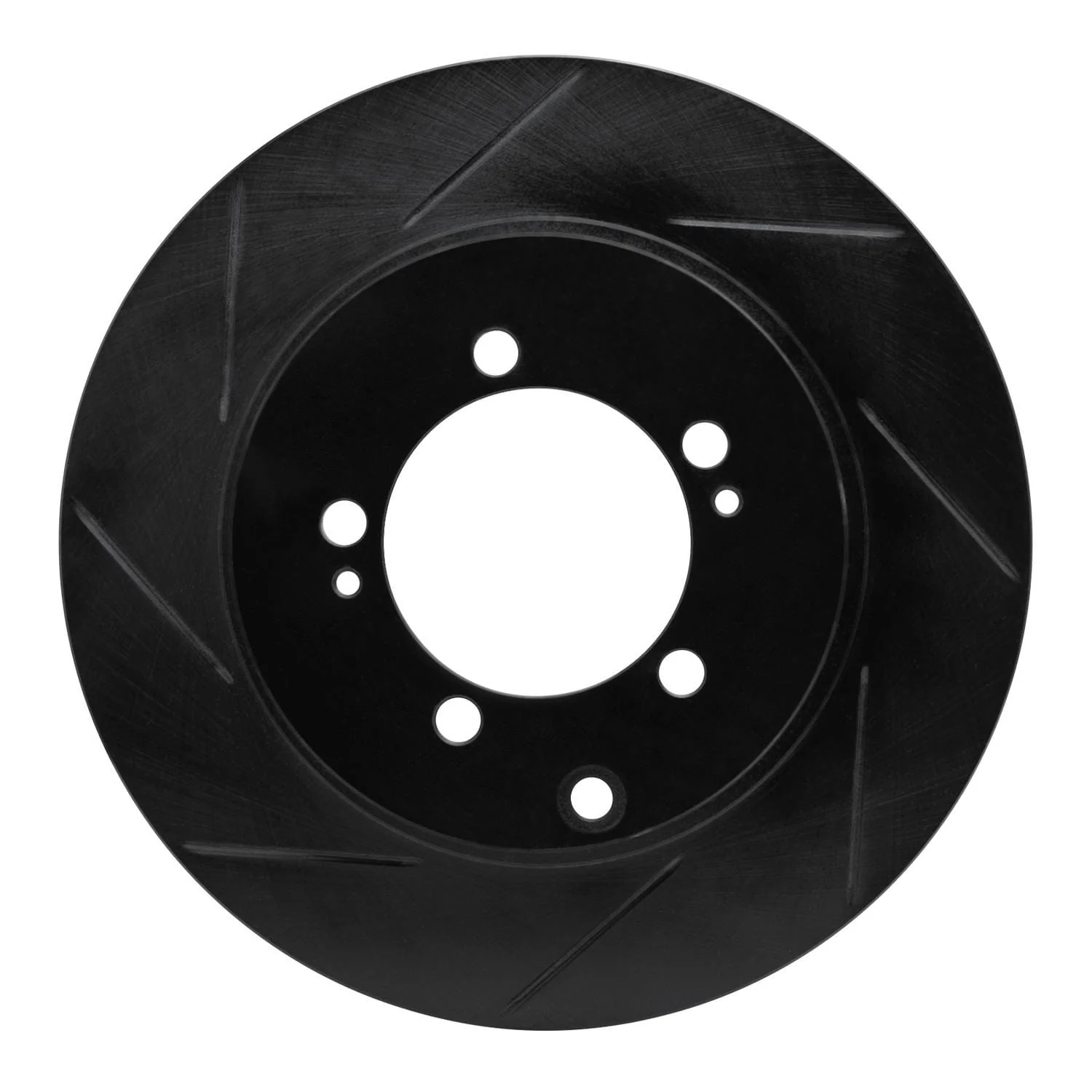 R1 Concepts 03-06 Mitsubishi Lancer Rear Left Slotted Black Brake Rotor