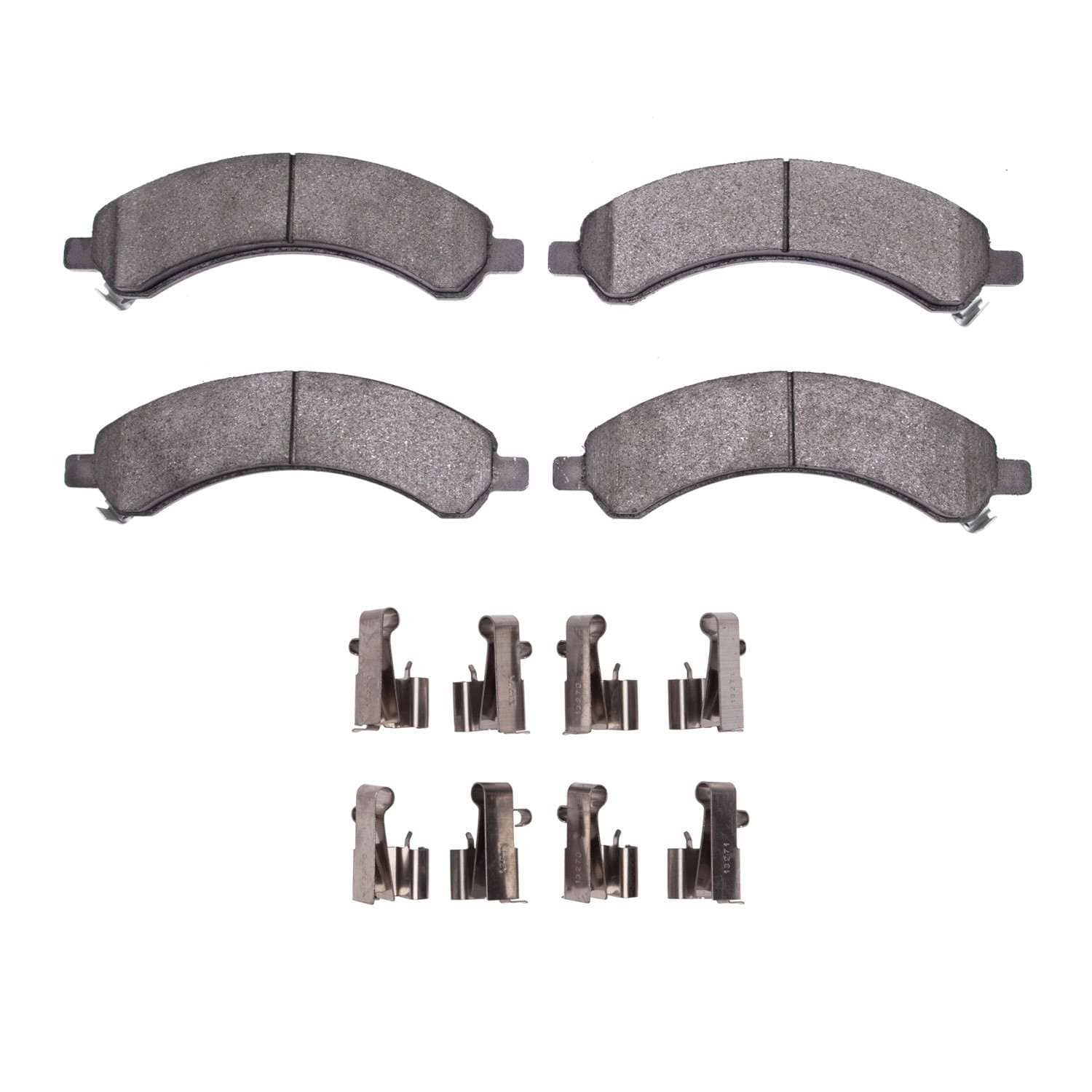 R1 Concepts 03-08 Chevrolet Express 3500 Rear Semi Met Pads & Hardware Kit