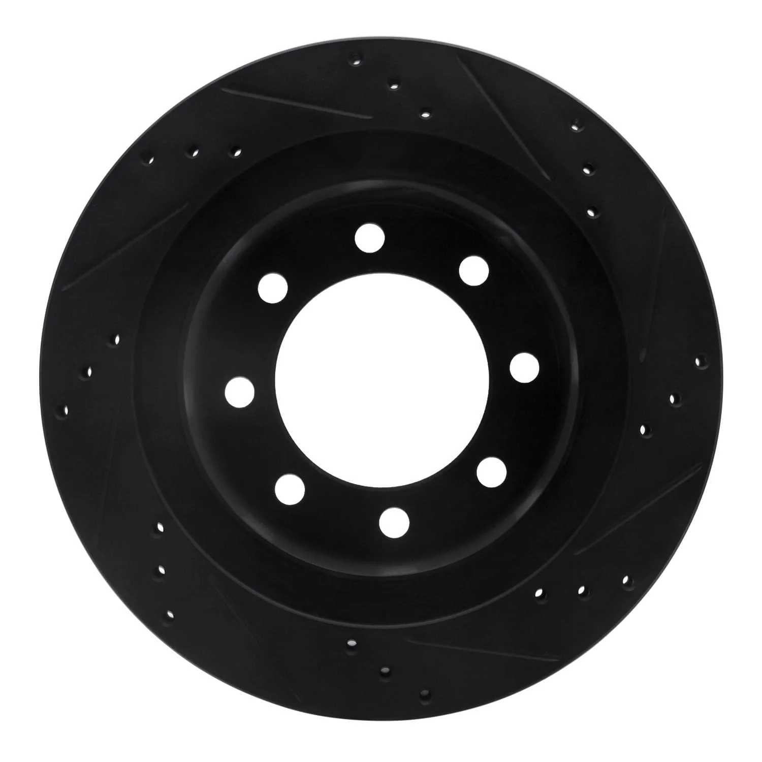 R1 Concepts 03-08 Dodge Ram 4000 (Mexico) Rear Left Drilled & Slotted Black Brake Rotor - Image 2