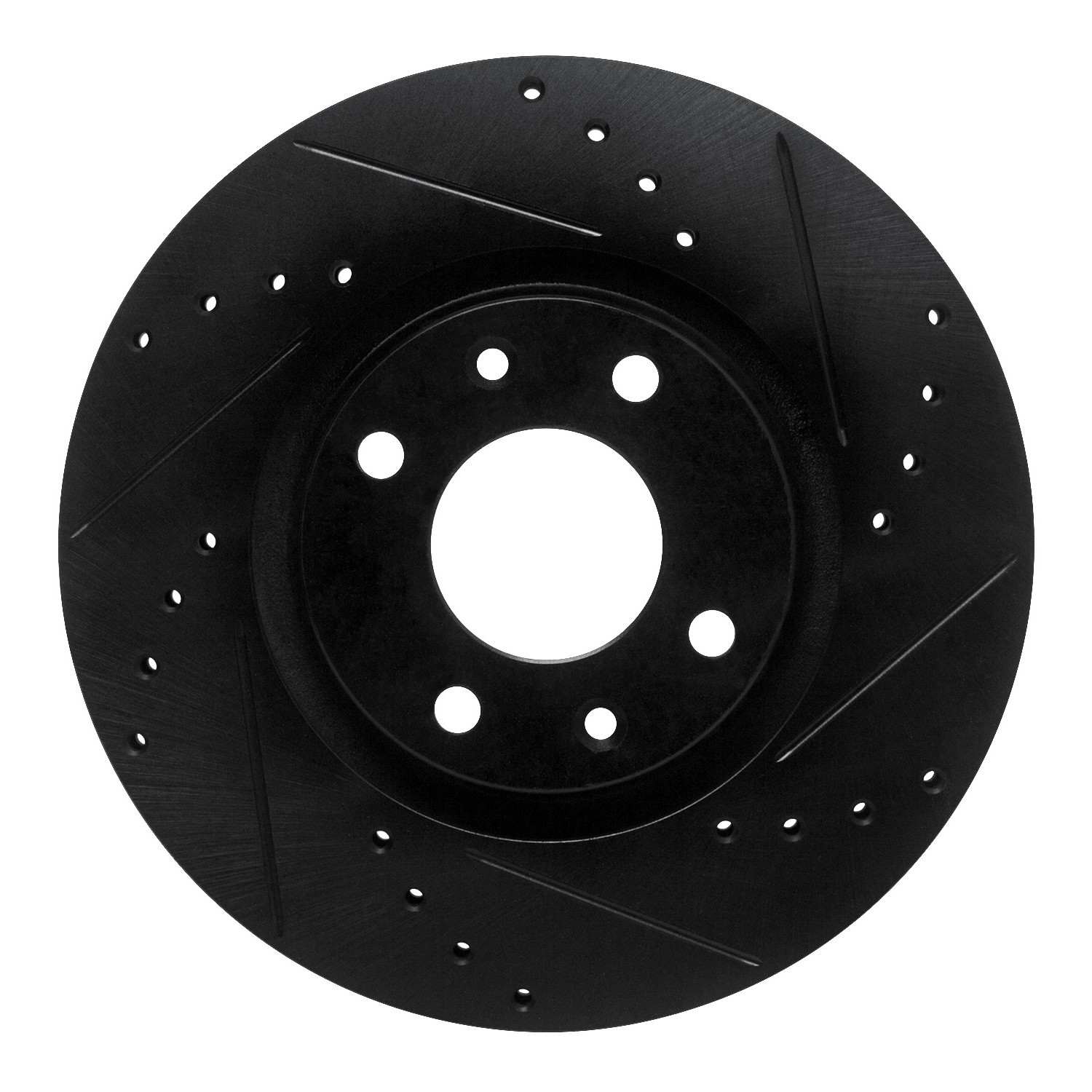 R1 Concepts 03-25 Peugeot Partner (Mexico) Front Right Drilled & Slotted Black Brake Rotor