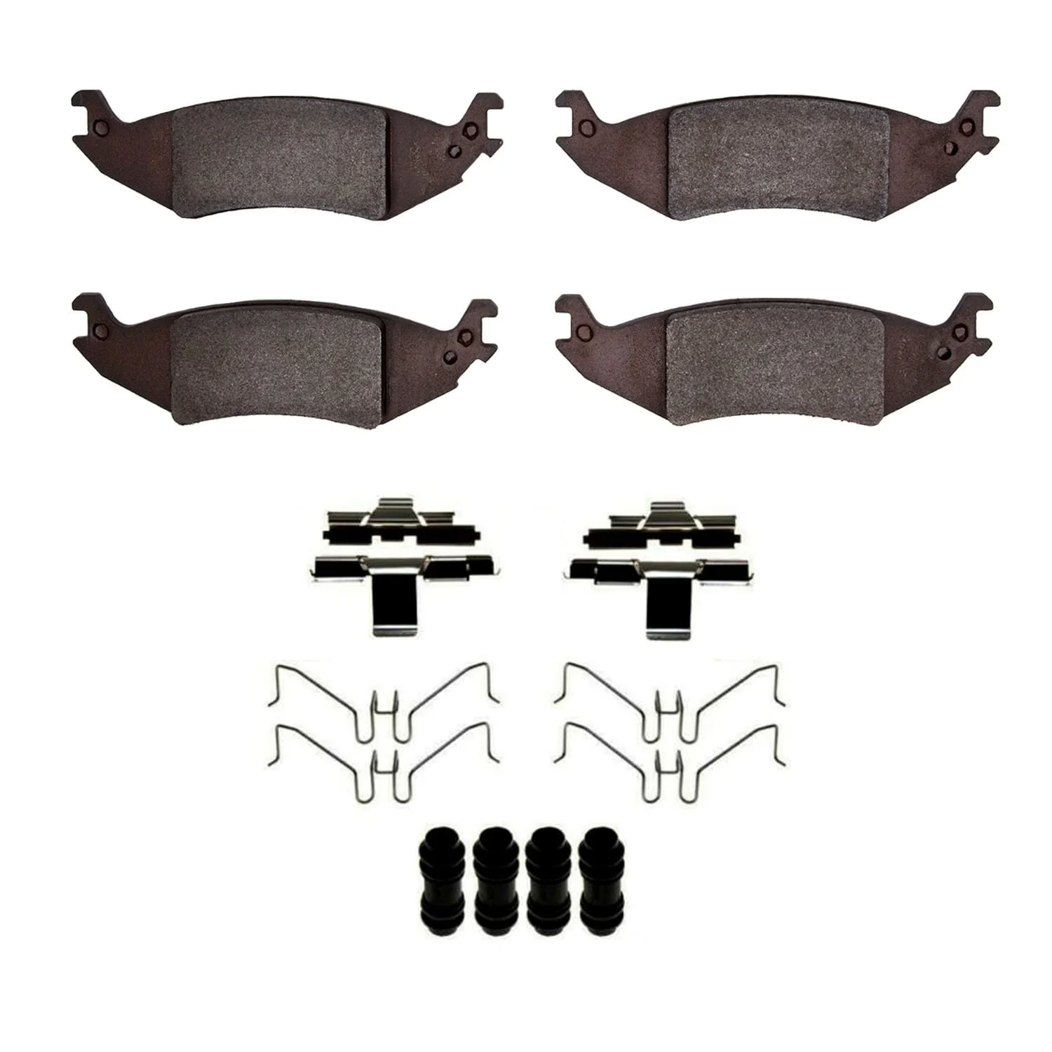 R1 Concepts 04-06 Ford E-150 Club Wagon Rear Semi Met Pads & Hardware Kit