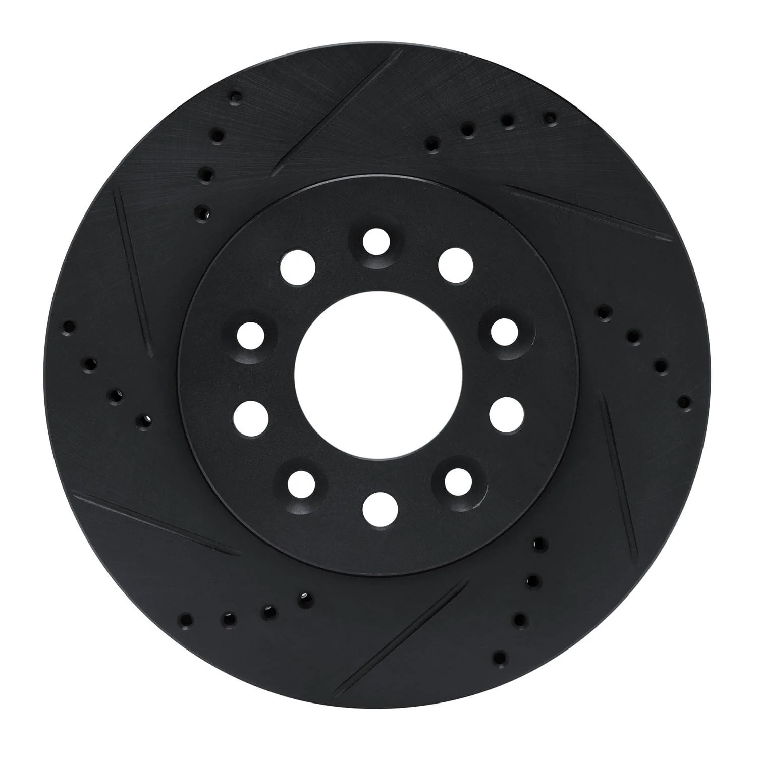 R1 Concepts 04-07 Ford Freestar Front Left Drilled & Slotted Black Brake Rotor