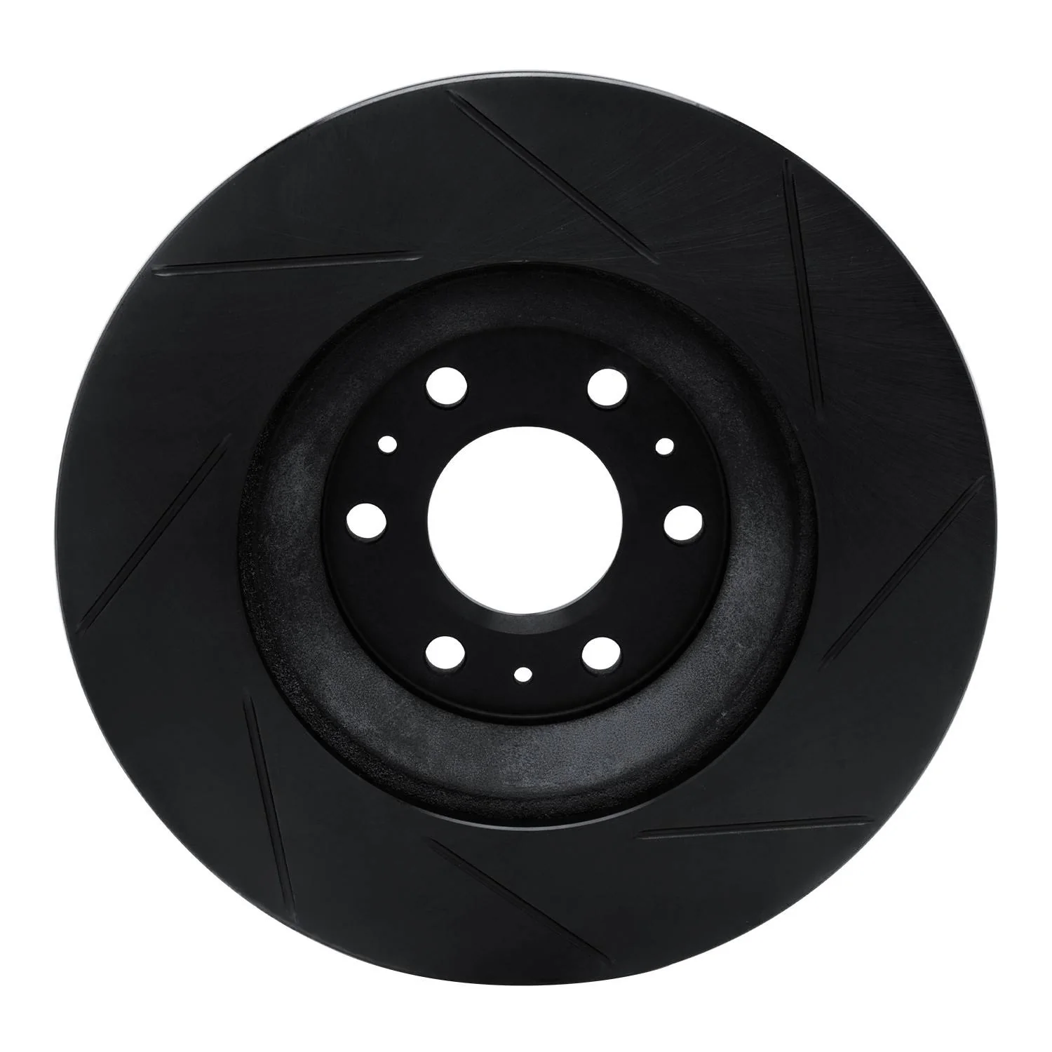 R1 Concepts 04-09 Cadillac SRX Front Left Slotted Black Brake Rotor - Image 2