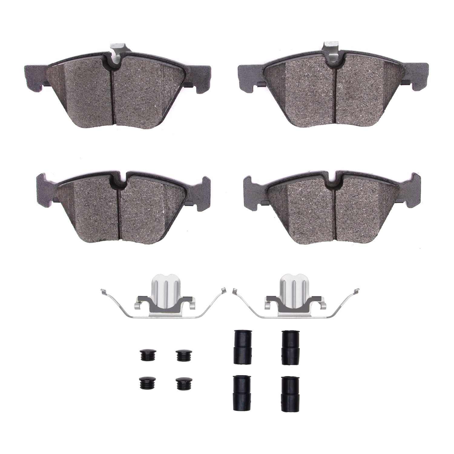 R1 Concepts 04-10 BMW 525I (Mexico) Front Euro Ceramic Brake Pads and Hardware Kit