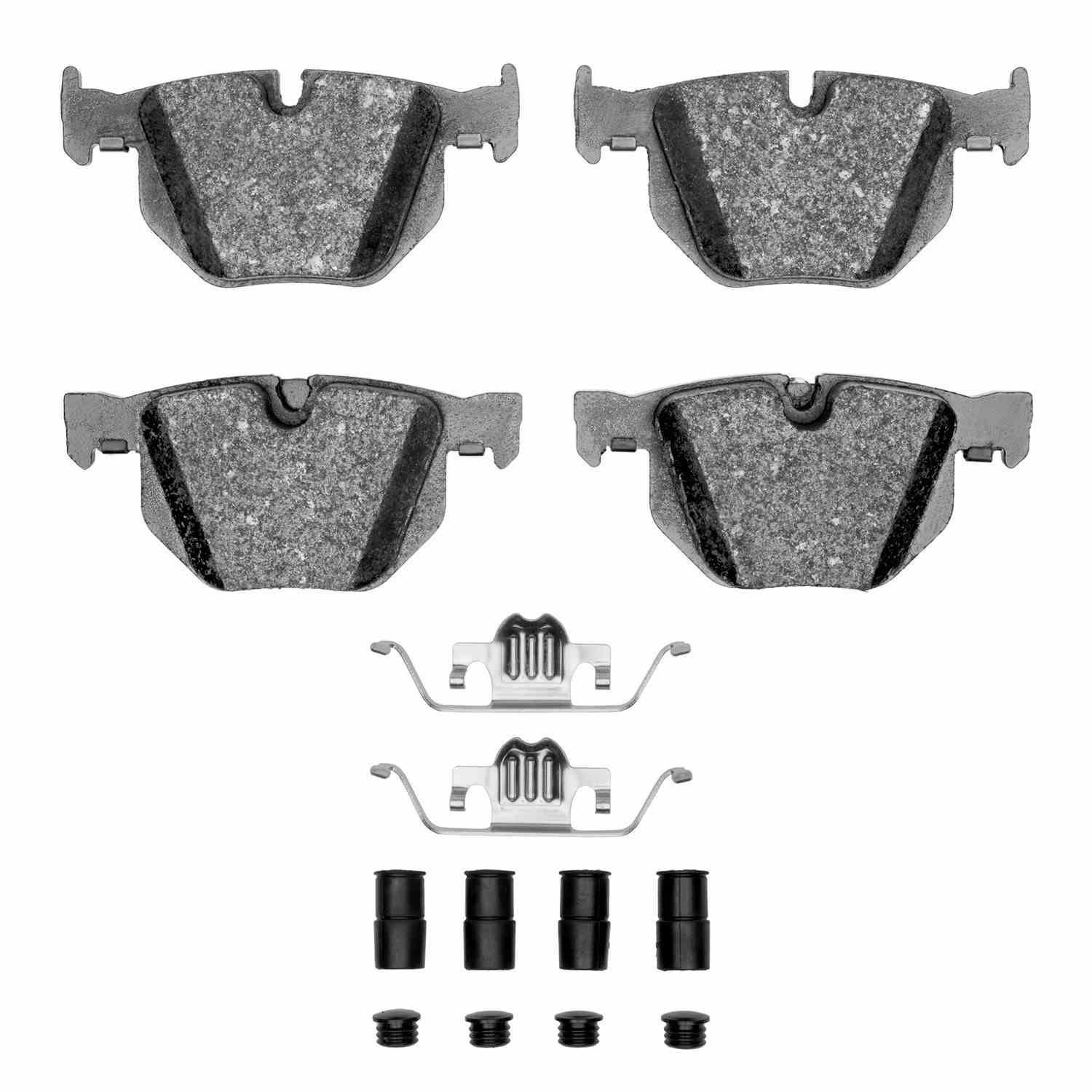 R1 Concepts 04-10 BMW 528I xDrive Rear Euro Ceramic Pads & Hardware Kit