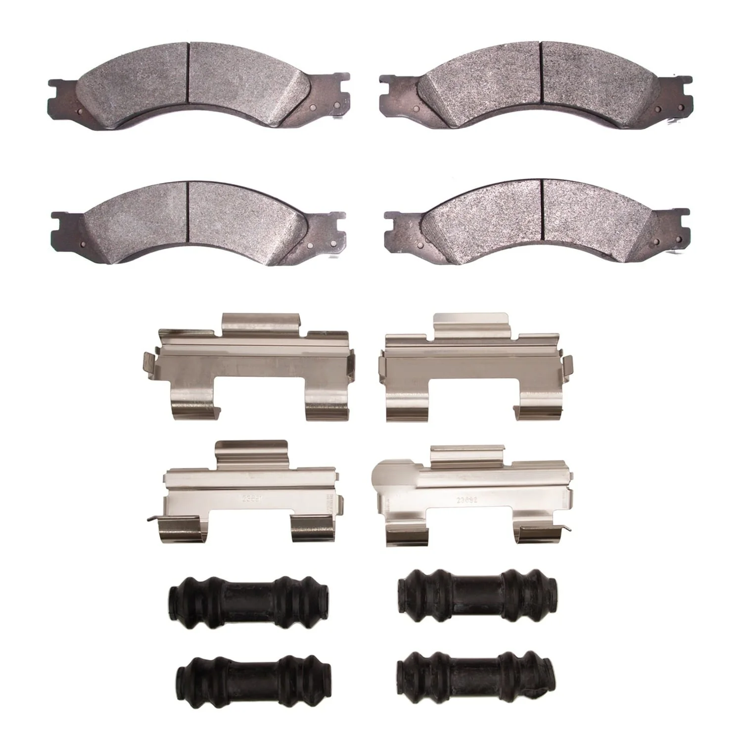 R1 Concepts 04-10 Chevrolet C4500 Kodiak Rear Semi Met Pads & Hardware Kit