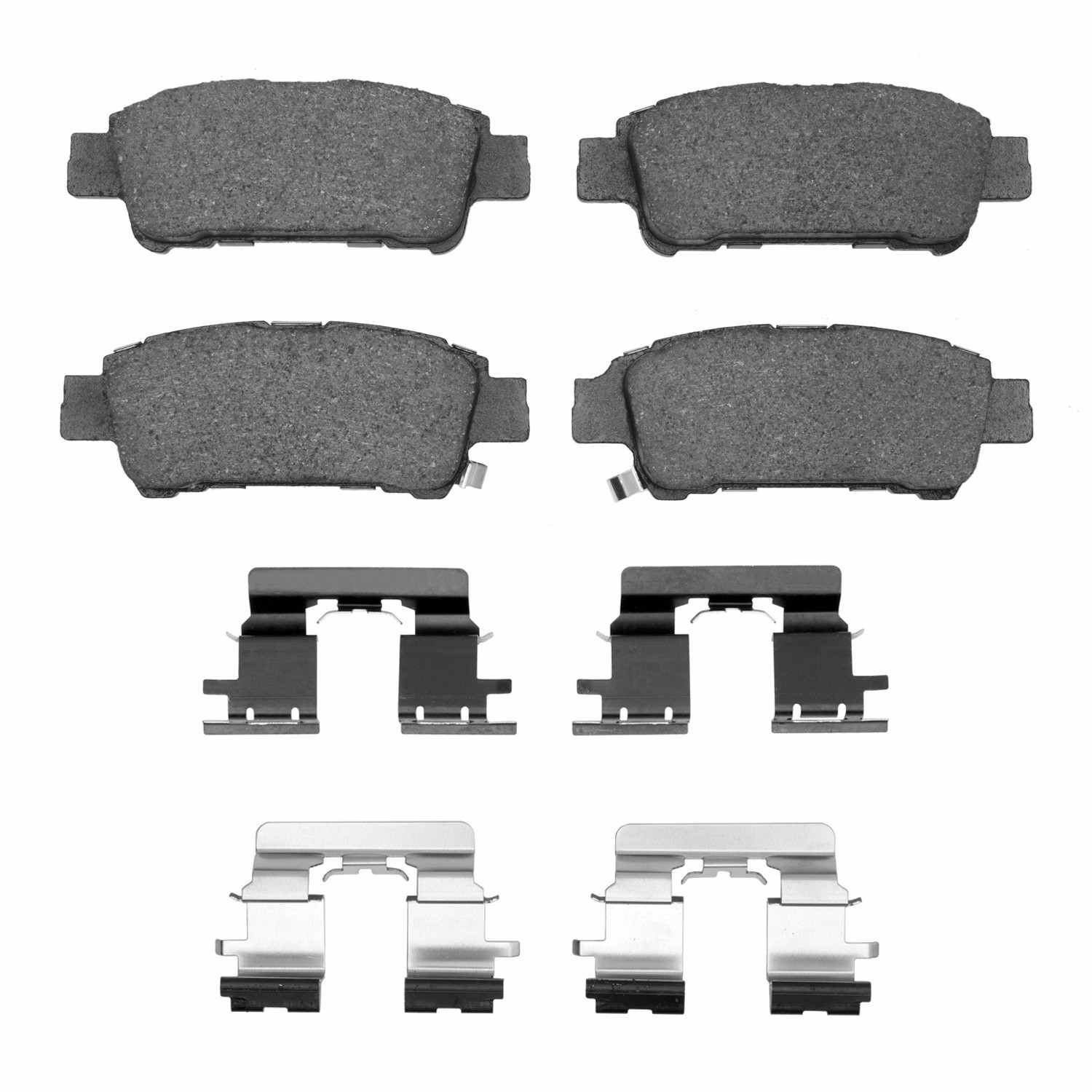 R1 Concepts 04-10 Toyota Sienna Rear Semi Met Brake Pads and Hardware Kit