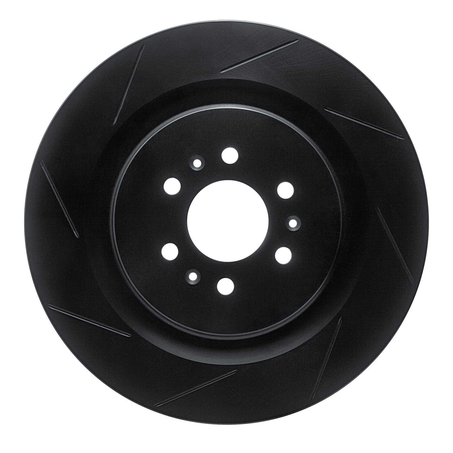 R1 Concepts 04-11 Cadillac CTS Rear Left Slotted Black Brake Rotor
