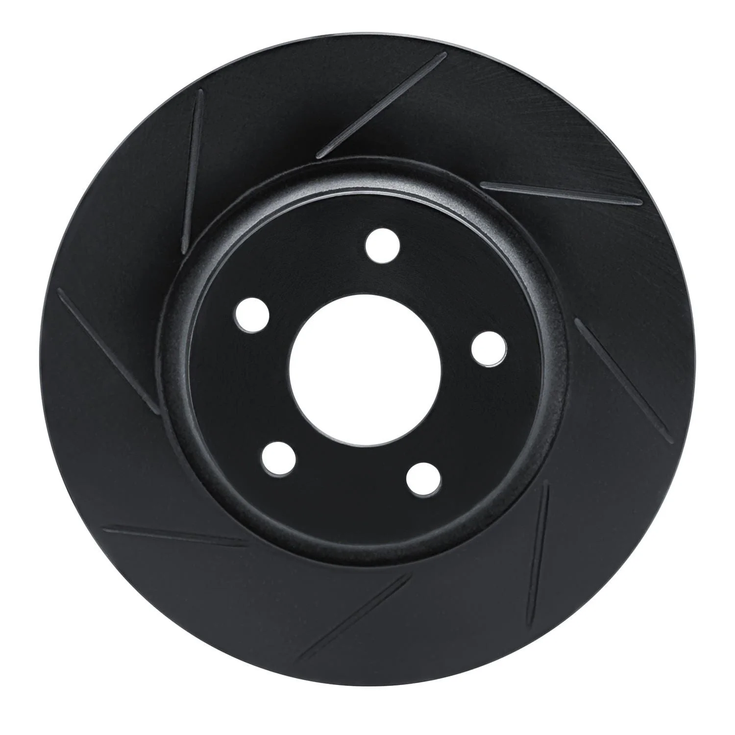 R1 Concepts 04-12 Saturn Aura Front Left Slotted Black Brake Rotor
