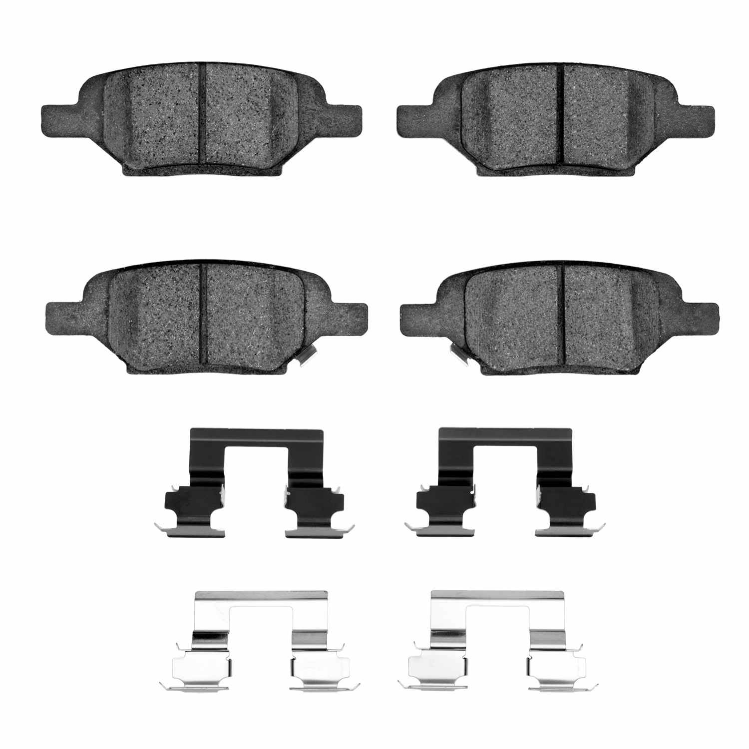 R1 Concepts 04-12 Saturn Ion Rear Semi Met Brake Pads and Hardware Kit