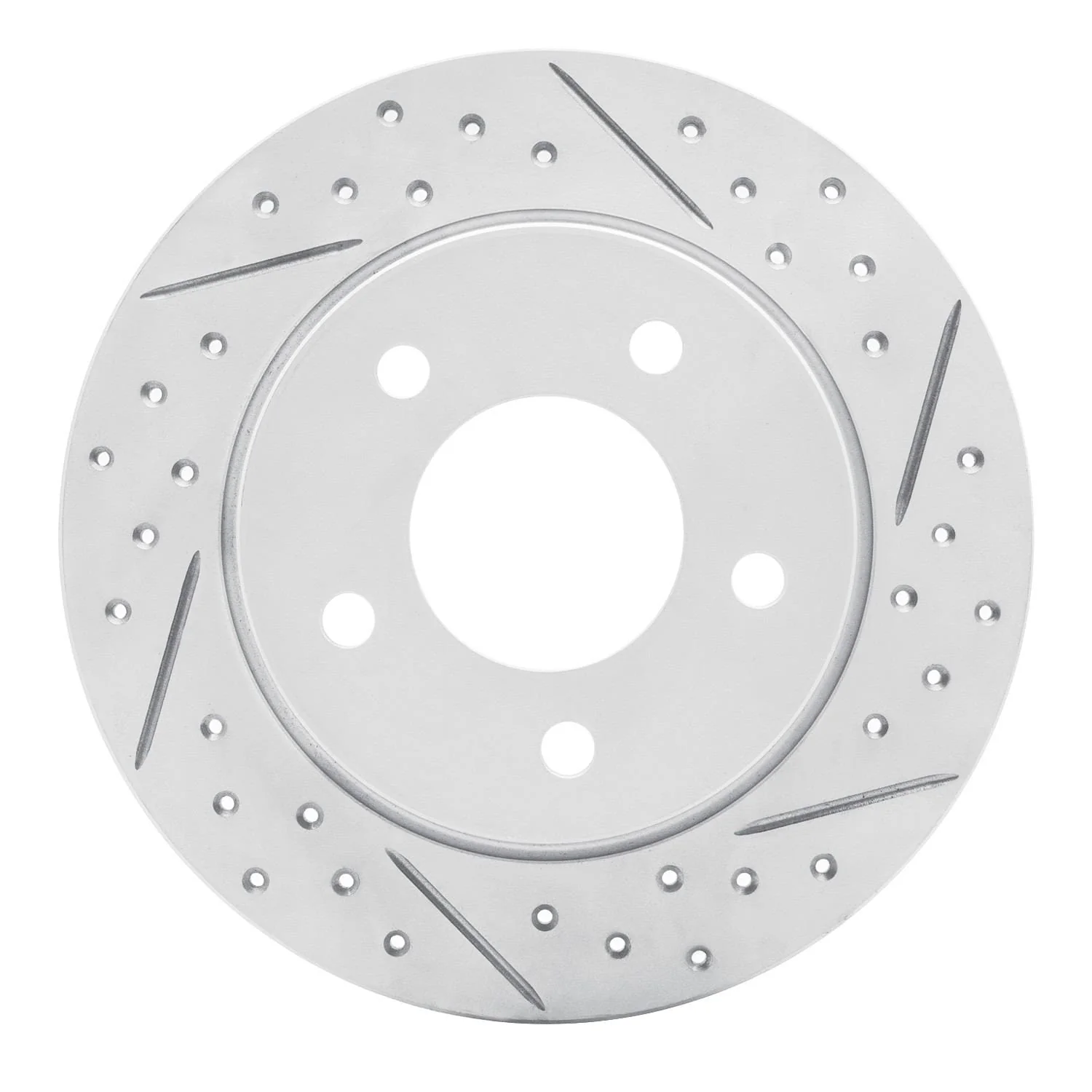 R1 Concepts 04-13 Mazda 3 Rear Right Drilled & Slotted Geo-Carbon Rotor