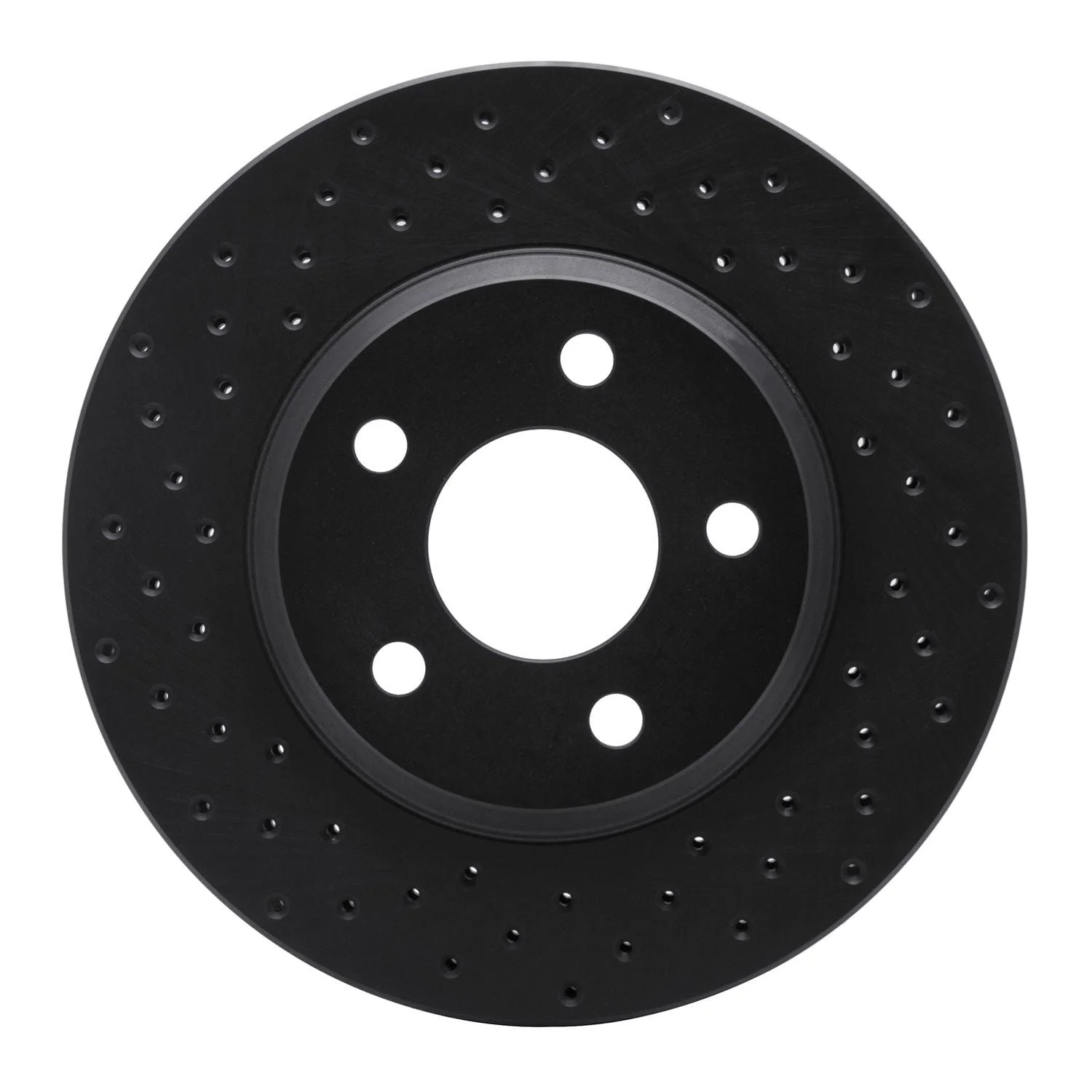 R1 Concepts 05-05 Buick Bonneville Front Left Drilled Black Brake Rotor