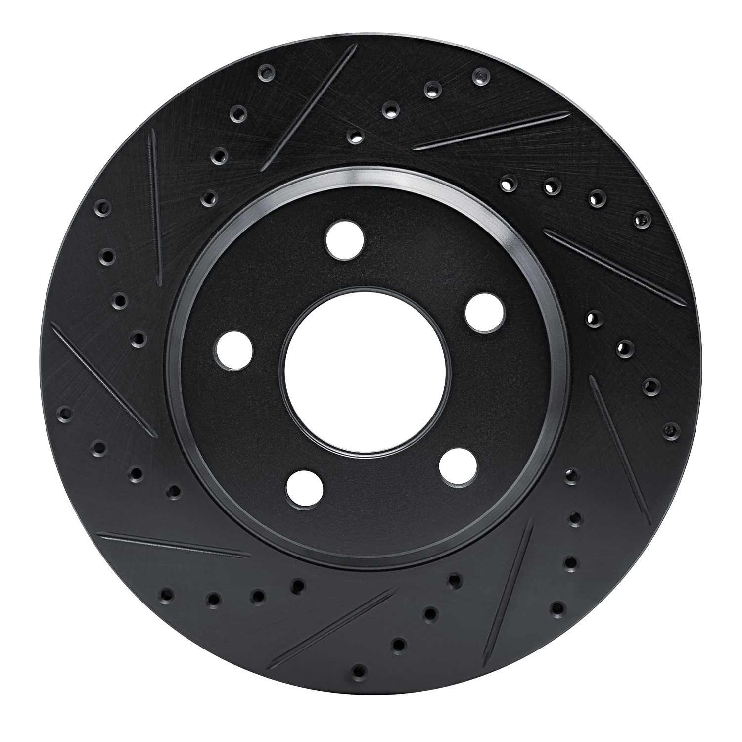 R1 Concepts 05-05 Buick LeSabre Front Left Drilled & Slotted Black Brake Rotor