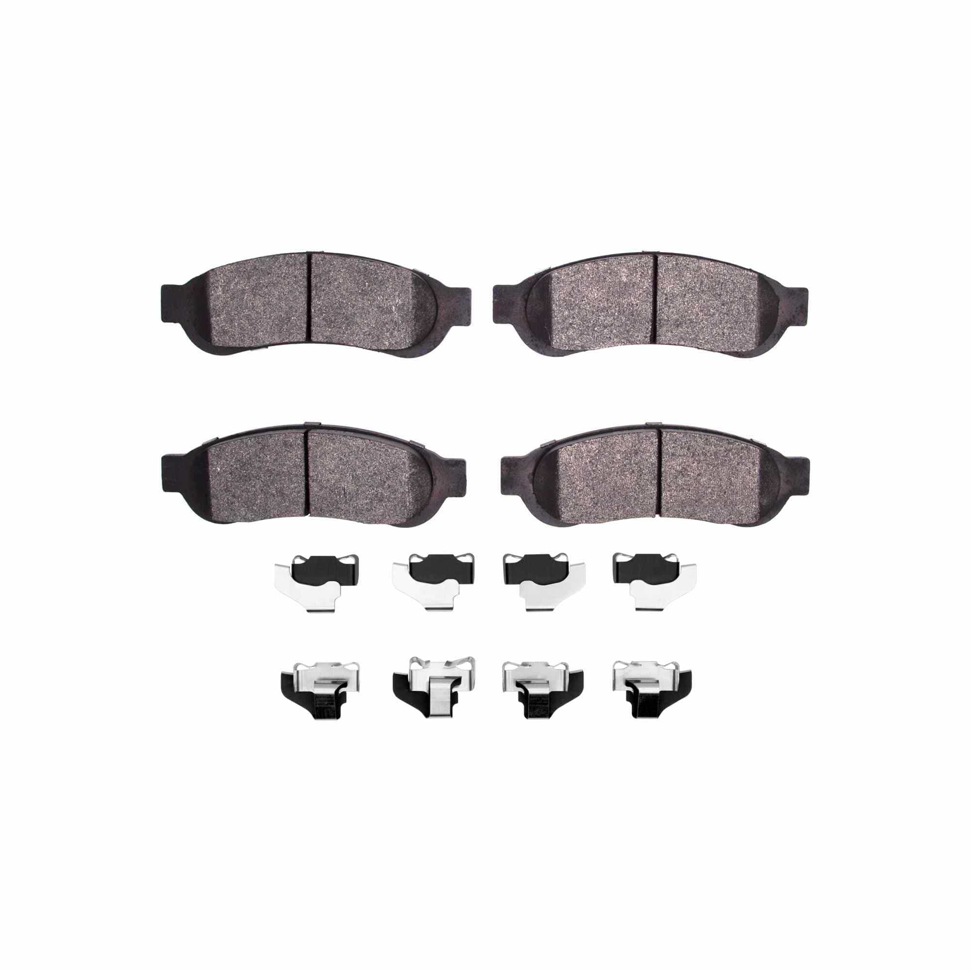 R1 Concepts 05-10 Ford F-350 Super Duty 4WD Rear Semi Met Brake Pads and Hardware Kit