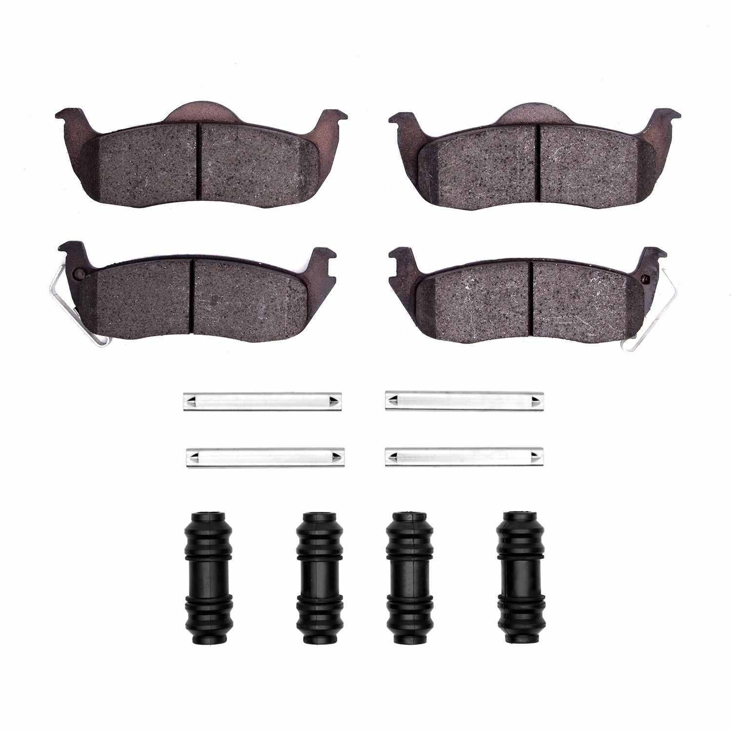 R1 Concepts 05-10 Jeep Grand Cherokee Rear Semi Met Brake Pads and Hardware Kit