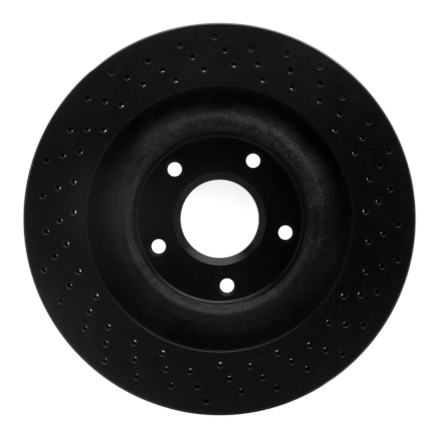 R1 Concepts 05-13 Chevrolet Corvette Front Drilled Black Brake Rotor - Image 2