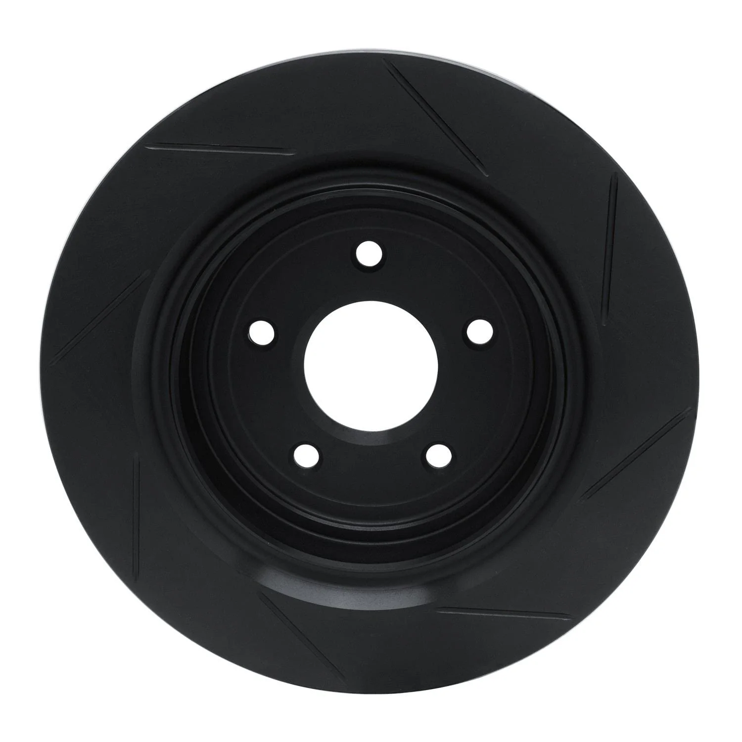 R1 Concepts 05-13 Chevrolet Corvette Rear Left Slotted Black Brake Rotor - Image 2