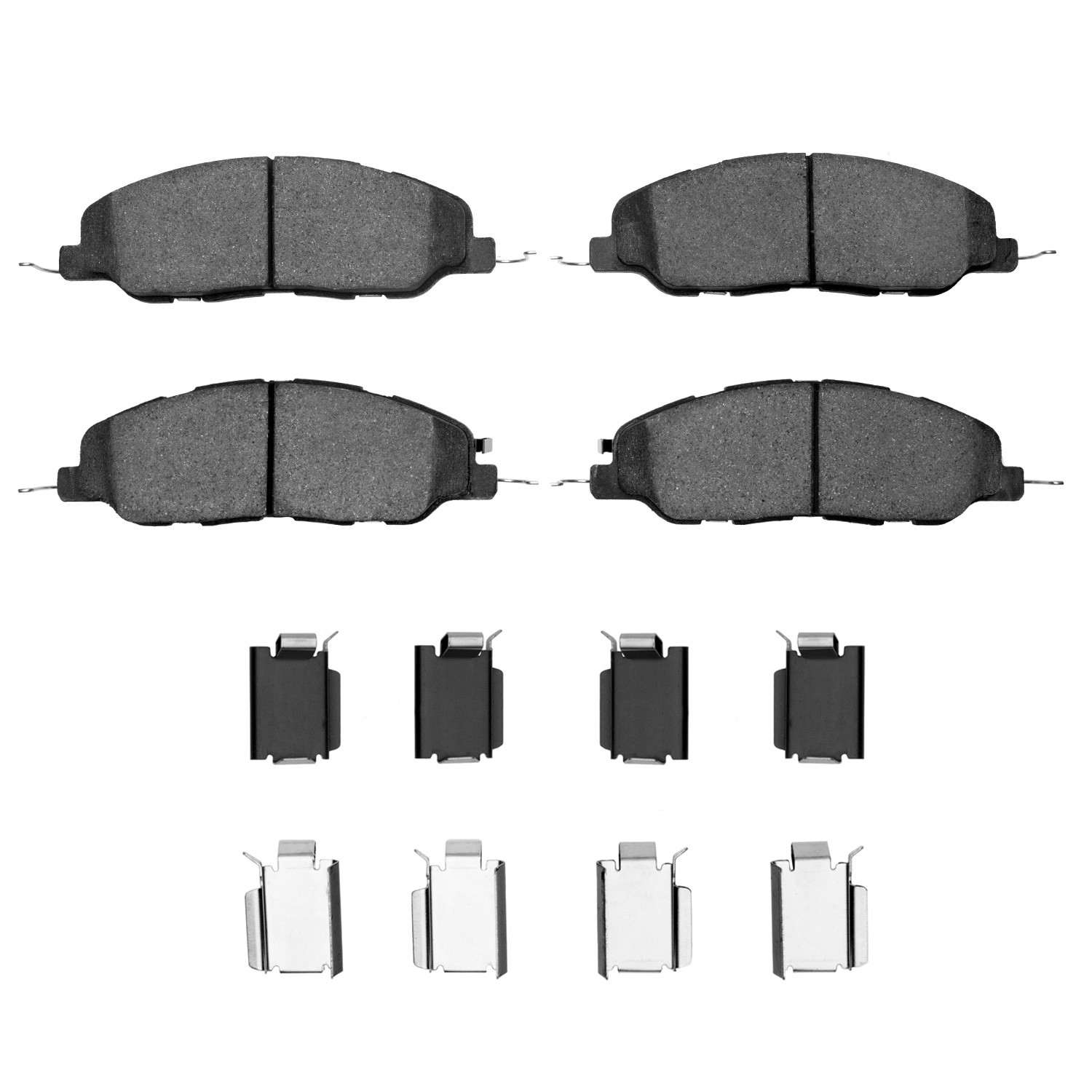 R1 Concepts 05-14 Ford Mustang Front Euro Ceramic Brake Pads and Hardware Kit