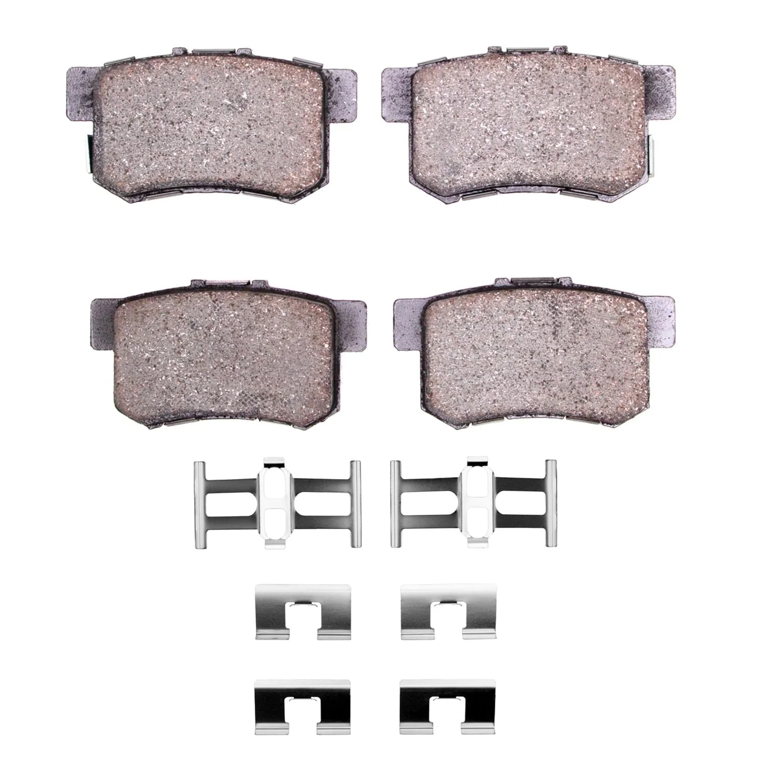 R1 Concepts 05-18 Honda Crosstour Rear Semi Met Brake Pads and Hardware Kit