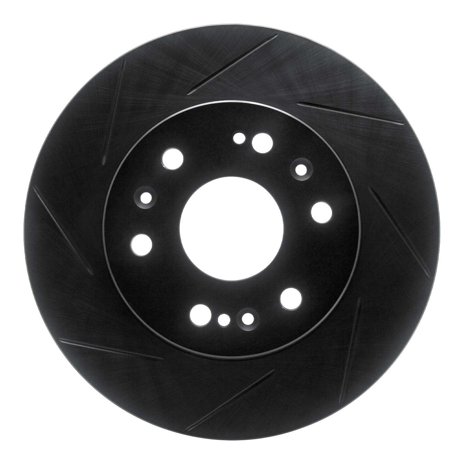 R1 Concepts 05-20 Chevrolet Avalanche Front Left Slotted Black Brake Rotor