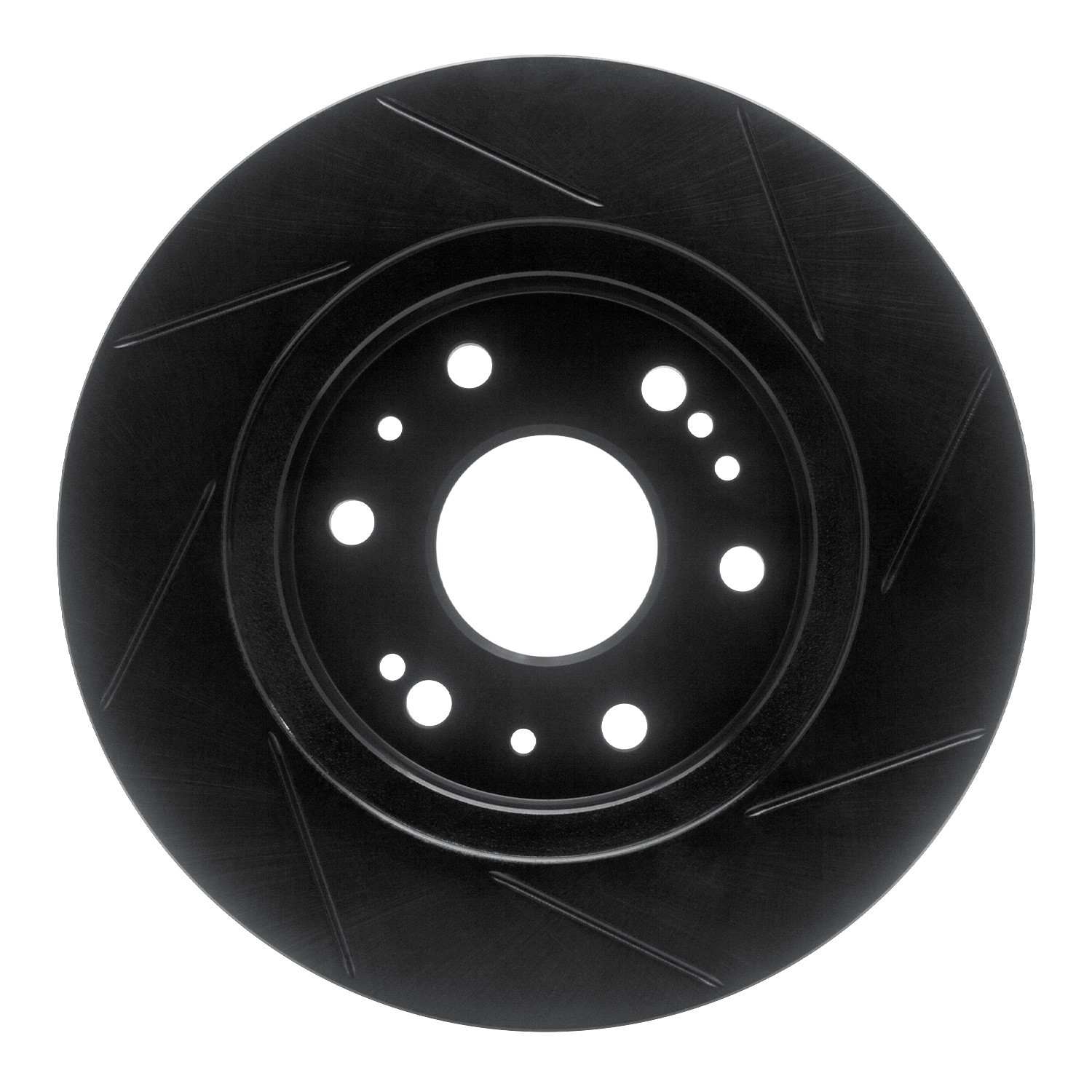 R1 Concepts 05-20 Chevrolet Avalanche Front Left Slotted Black Brake Rotor - Image 2