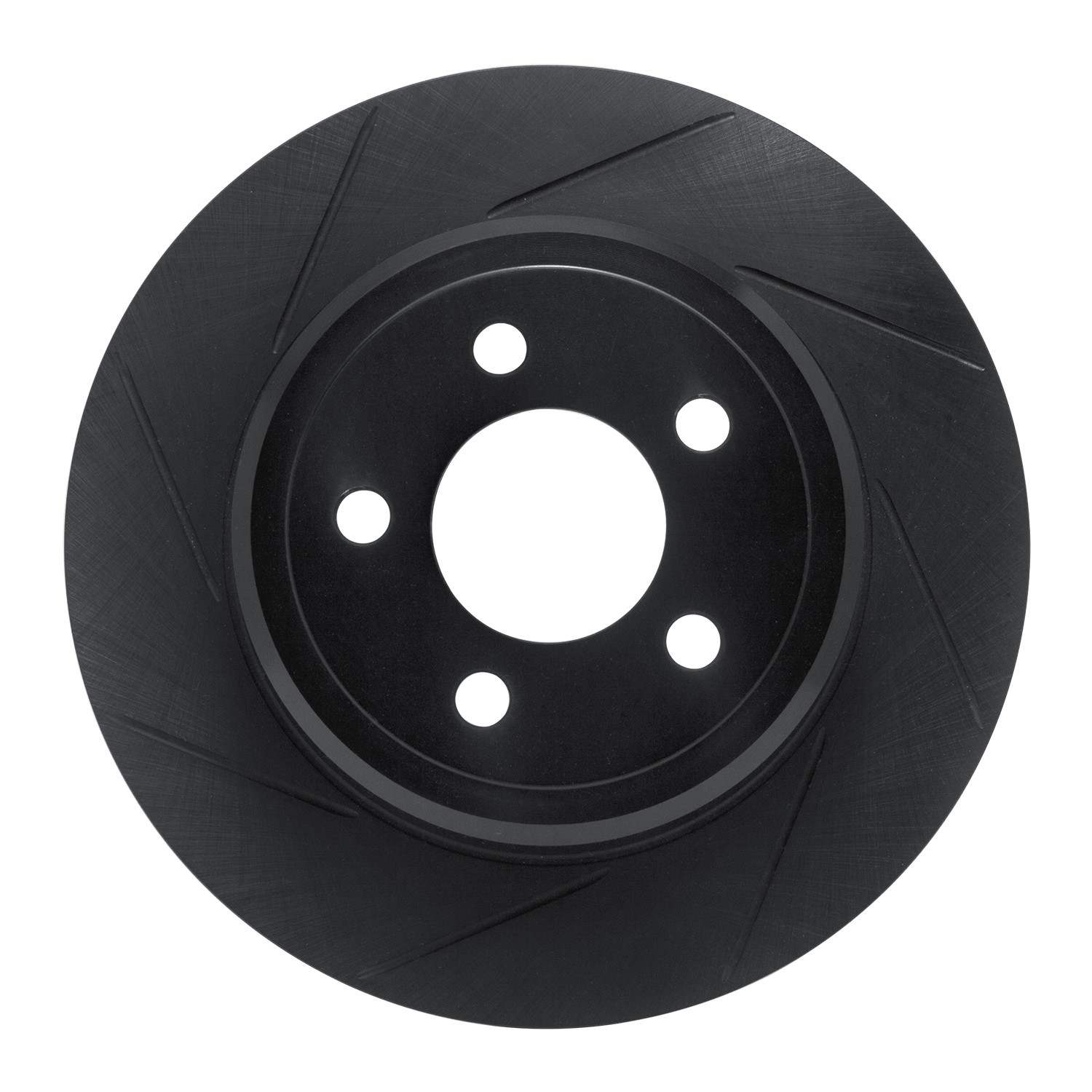 R1 Concepts 05-21 Chrysler 300 Rear Left Slotted Black Brake Rotor