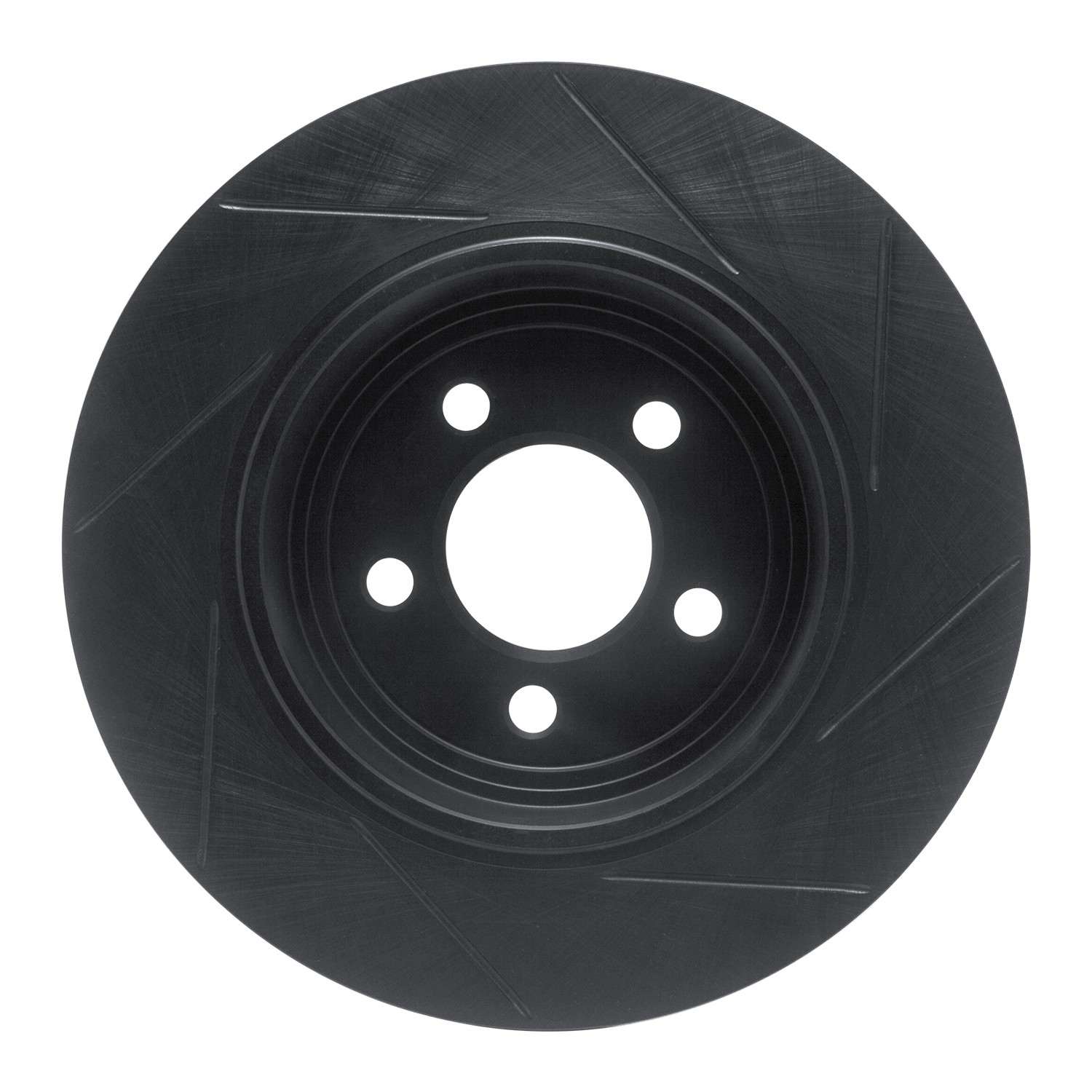 R1 Concepts 05-21 Chrysler 300 Rear Left Slotted Black Brake Rotor - Image 2