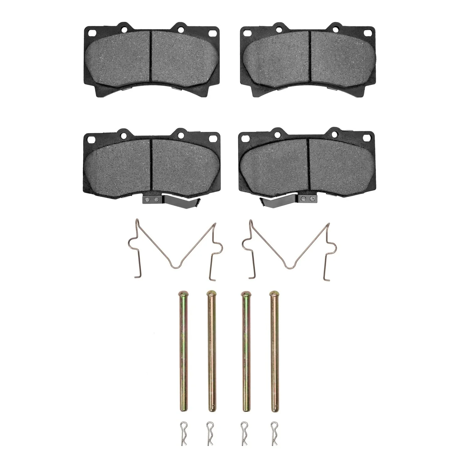 R1 Concepts 06-10 Hummer H3 Front Semi Met Brake Pads and Hardware Kit