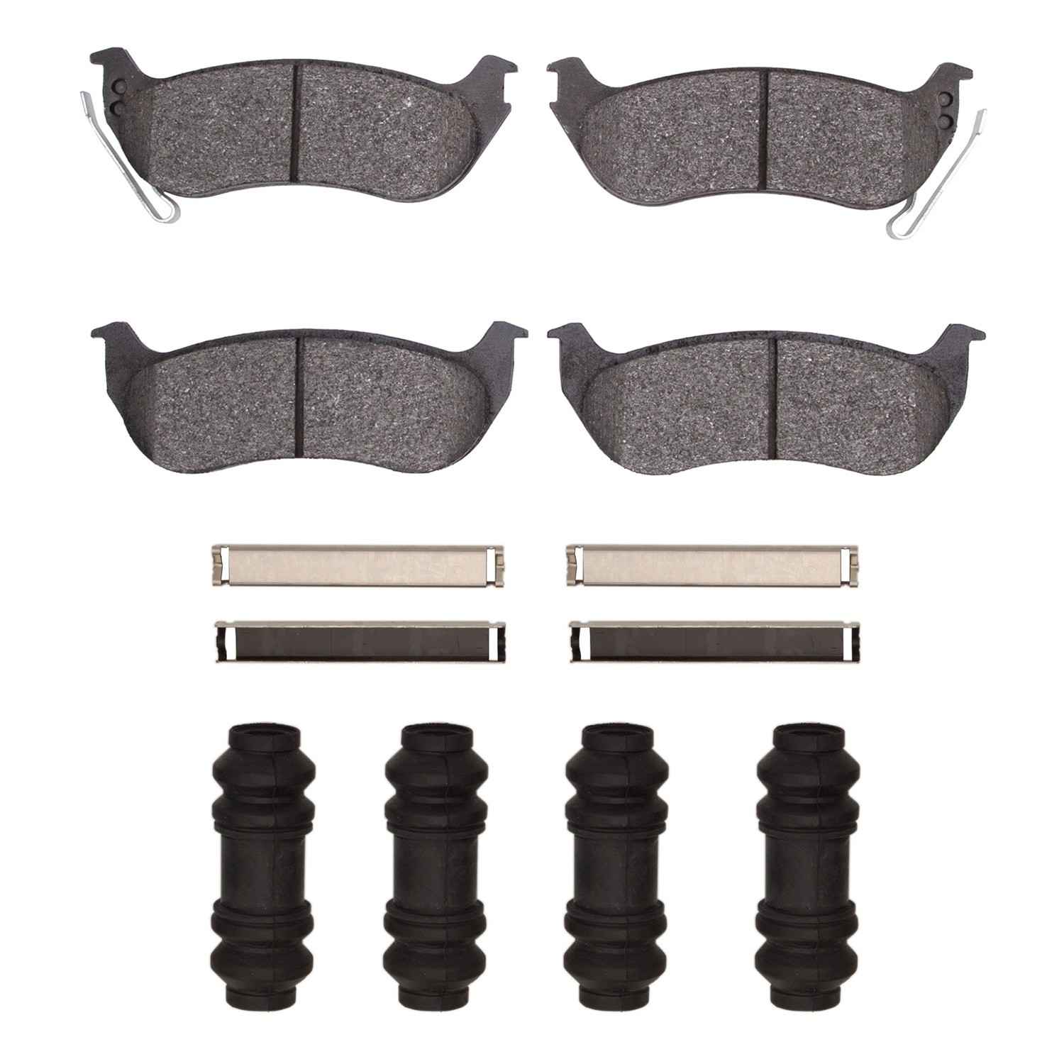 R1 Concepts 06-10 Mercury Mountaineer Rear Super Duty Brake Pads and Hardware Kit