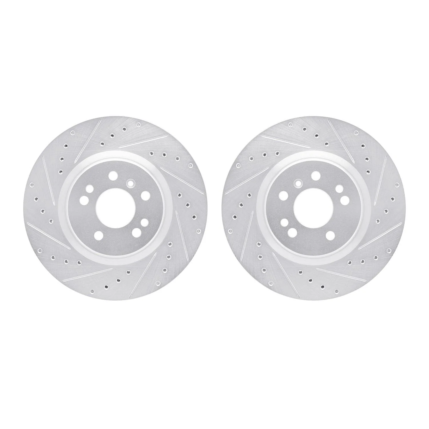 R1 Concepts 06-12 Mercedes-Benz ML320 Front Drilled & Slotted Silver Brake Rotor Set